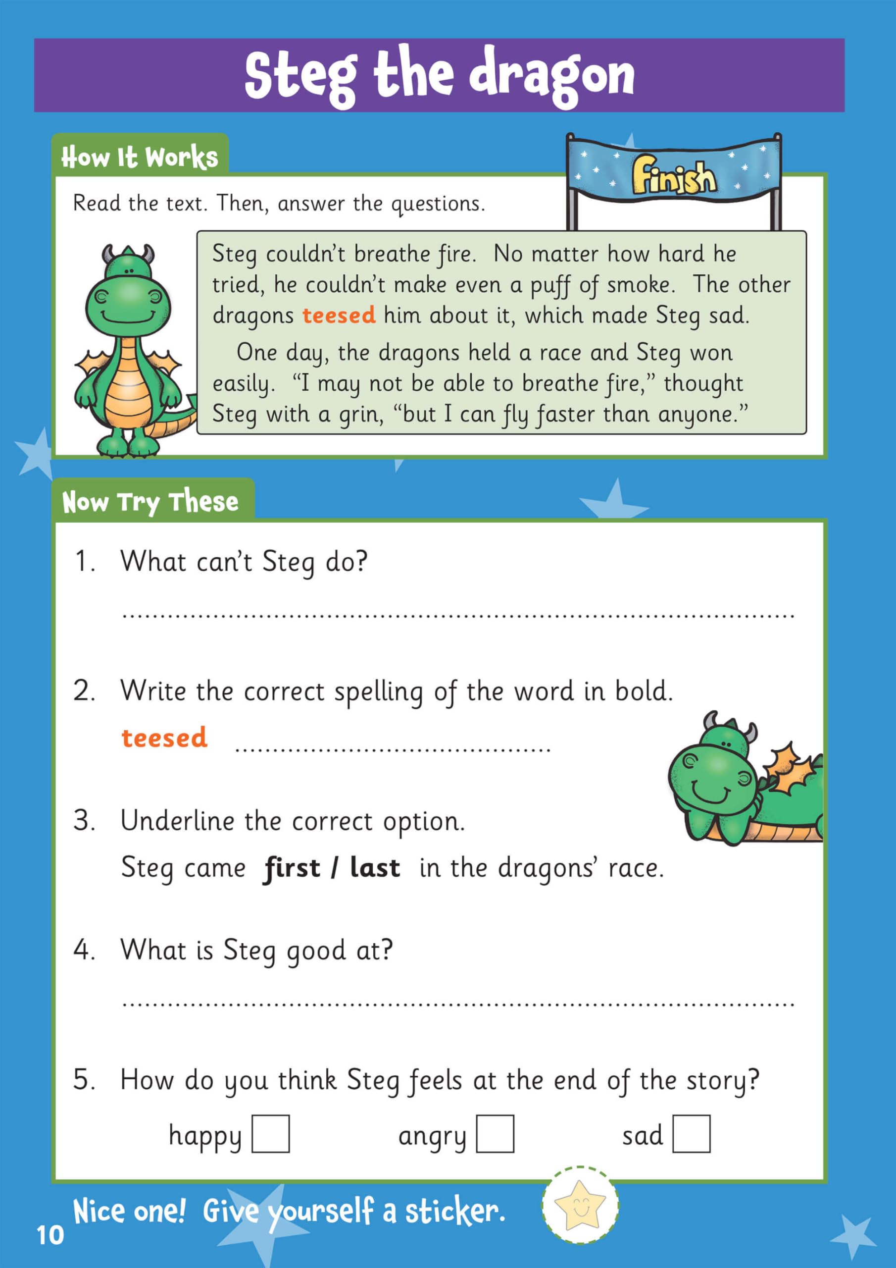CGP Books 10 Minutes a Day English Activity Book - Ages 5-7 | National Curriculum Aligned | 64 Pages 4