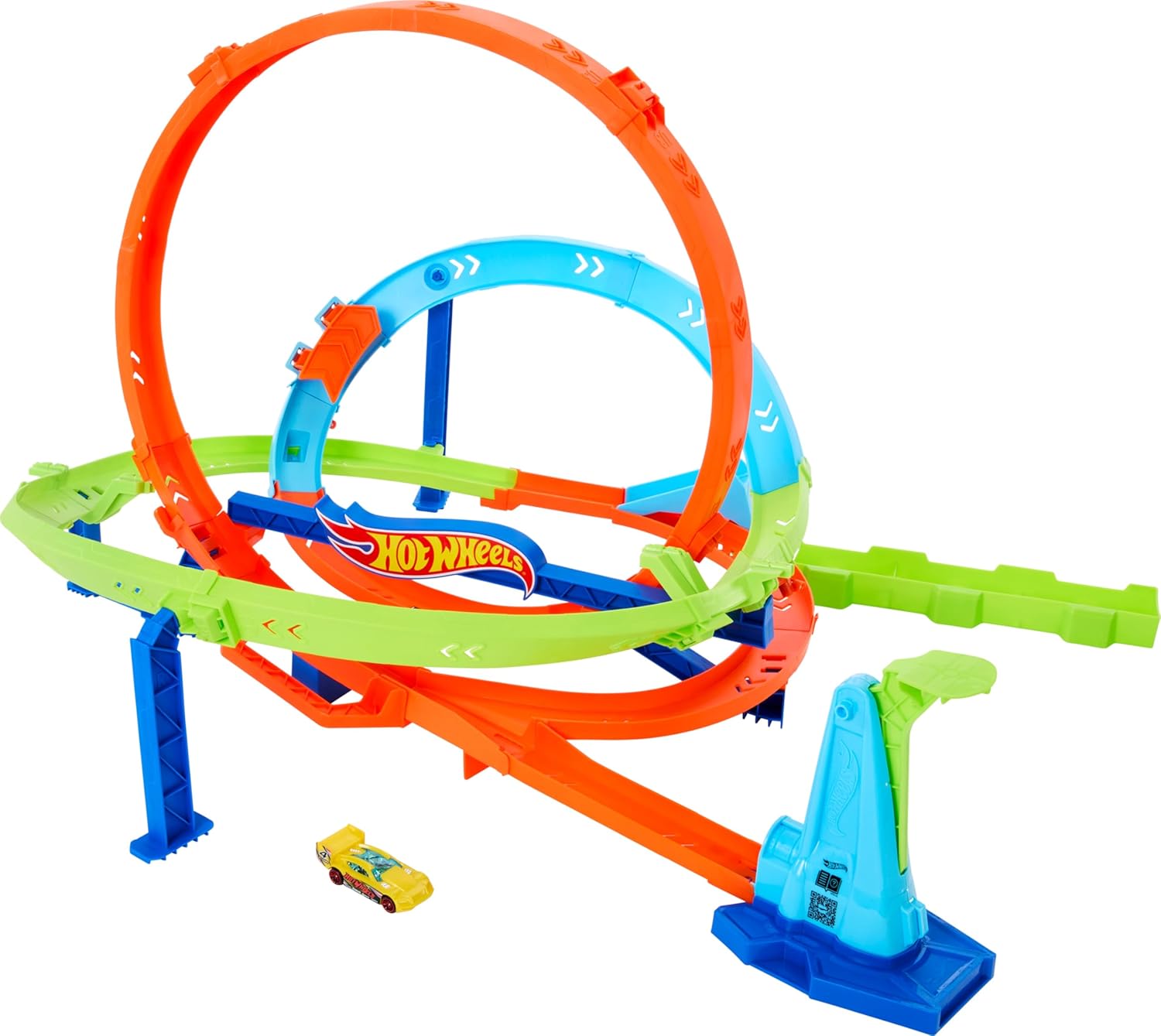 Hot Wheels Action Loop Cyclone Challenge Track Set - 2-in-1 Racing Playset for Kids 4+ 1