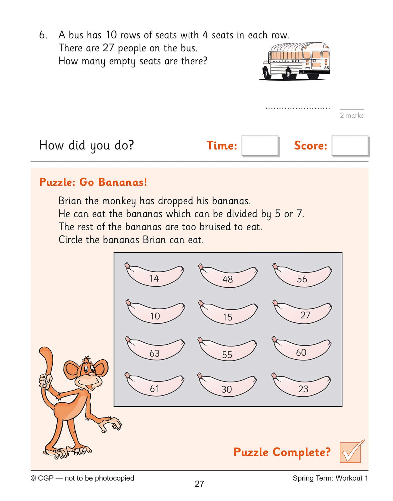 CGP Books KS2 Maths: Times Tables 10-Minute Weekly Workouts - Year 4 | Ages 8-9 | Paperback 3