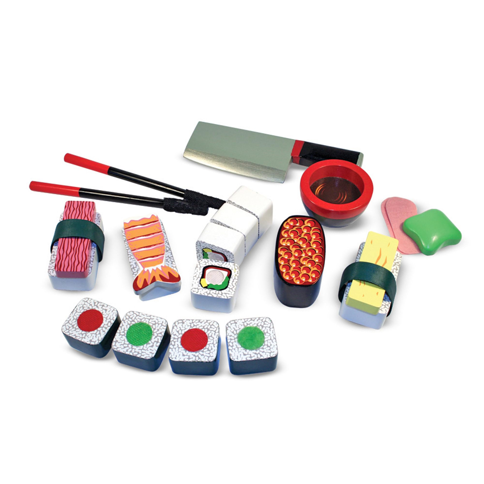 Melissa & Doug Wooden Sushi Slicing Playset - Pretend Play Food Toy for Ages 3+ 10