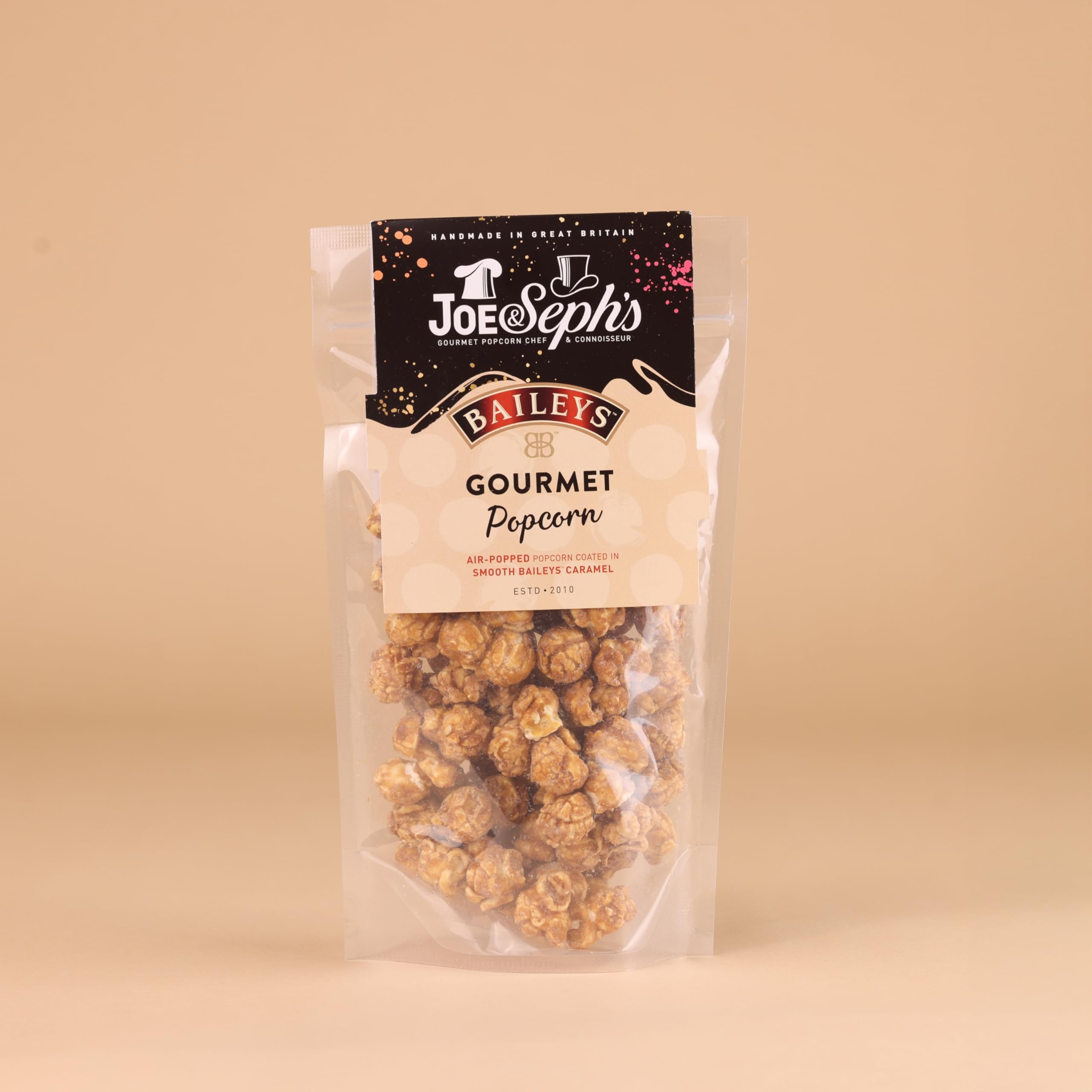 Joe & Seph's Bailey's Popcorn (70g) - Gourmet Air-Popped Caramel Popcorn with Baileys Irish Cream Flavor 2