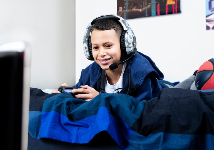 Trust GXT 488 Forze-G Gaming Headset for PS4 and PS5 – Officially Licensed with 50mm Drivers, Foldable Mic, Inline Remote, Grey