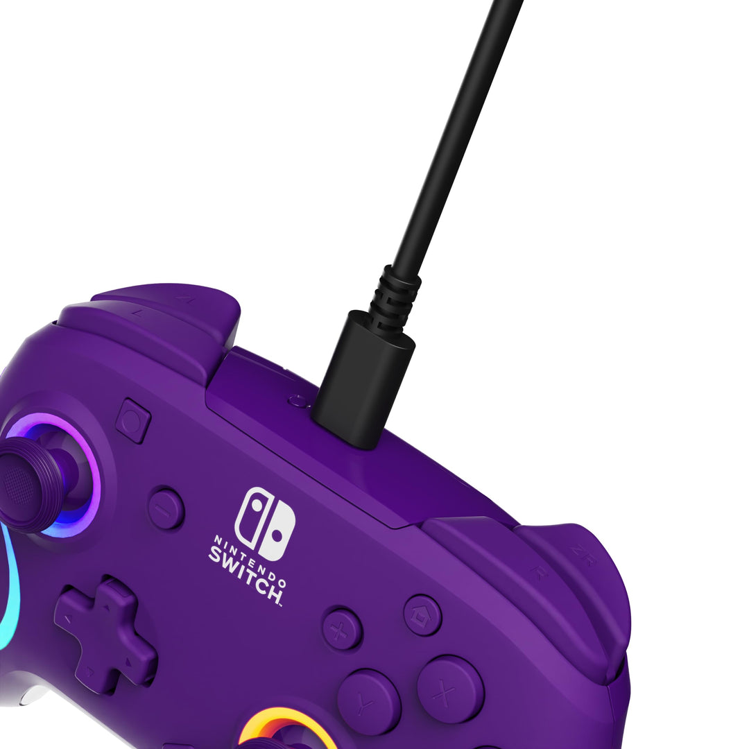 Afterglow Wave Wireless Controller Purple for Nintendo Switch