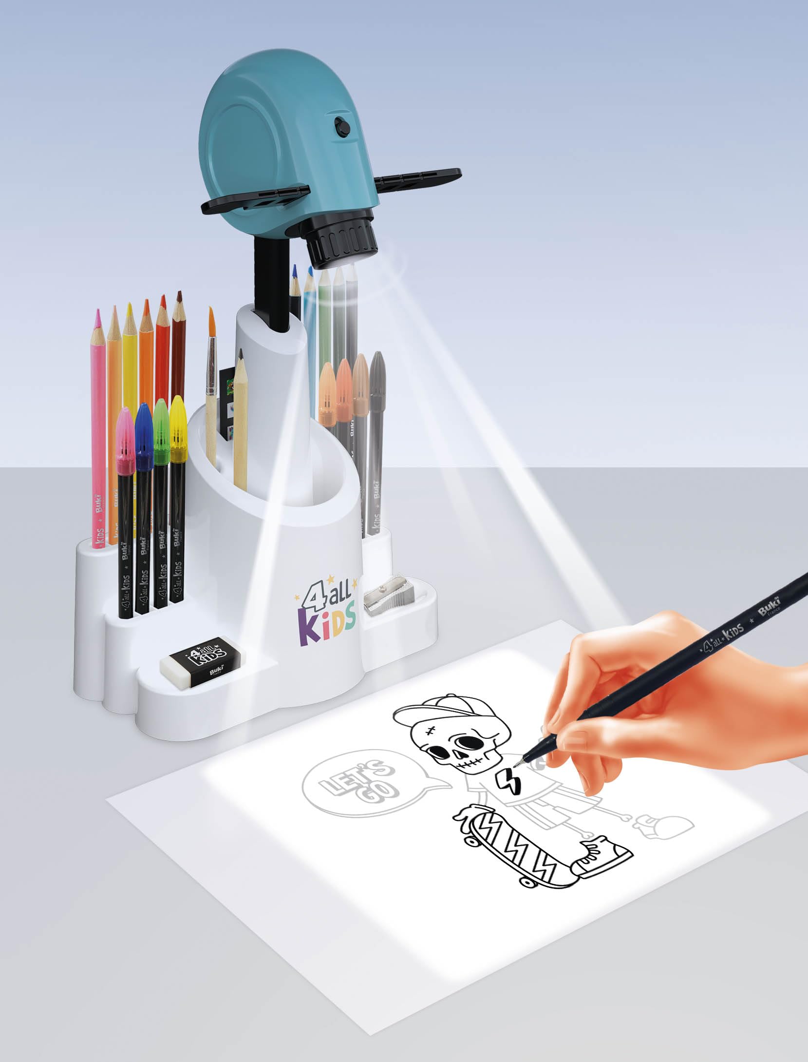 Buki Kids Drawing Projector with Adjustable Height & Focus - Art Projector 7