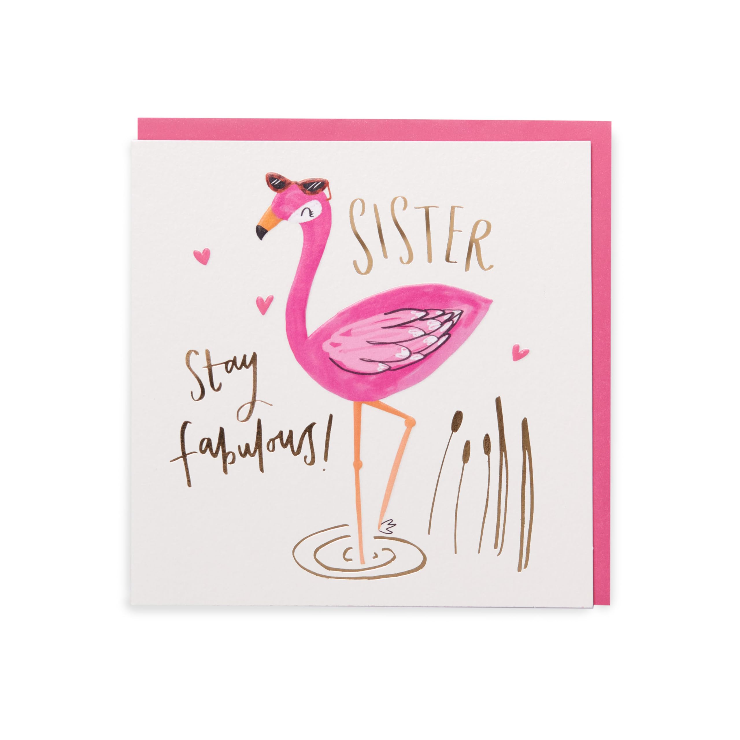 Kindred Flamingo Birthday Card - Happy Birthday Message | 165x165mm FSC Certified 1