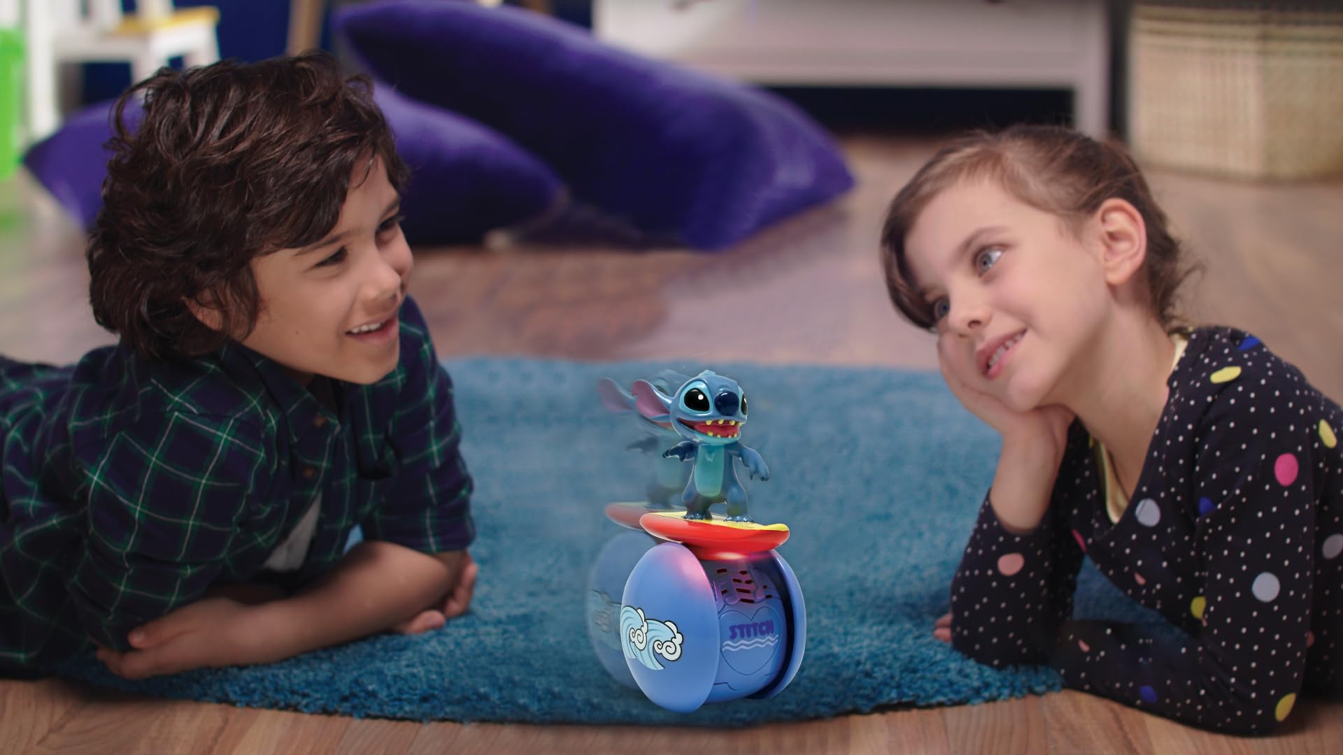 Lexibook Disney Stitch Interactive Surfer Robot - Self-Balancing Light-Up Toy 4