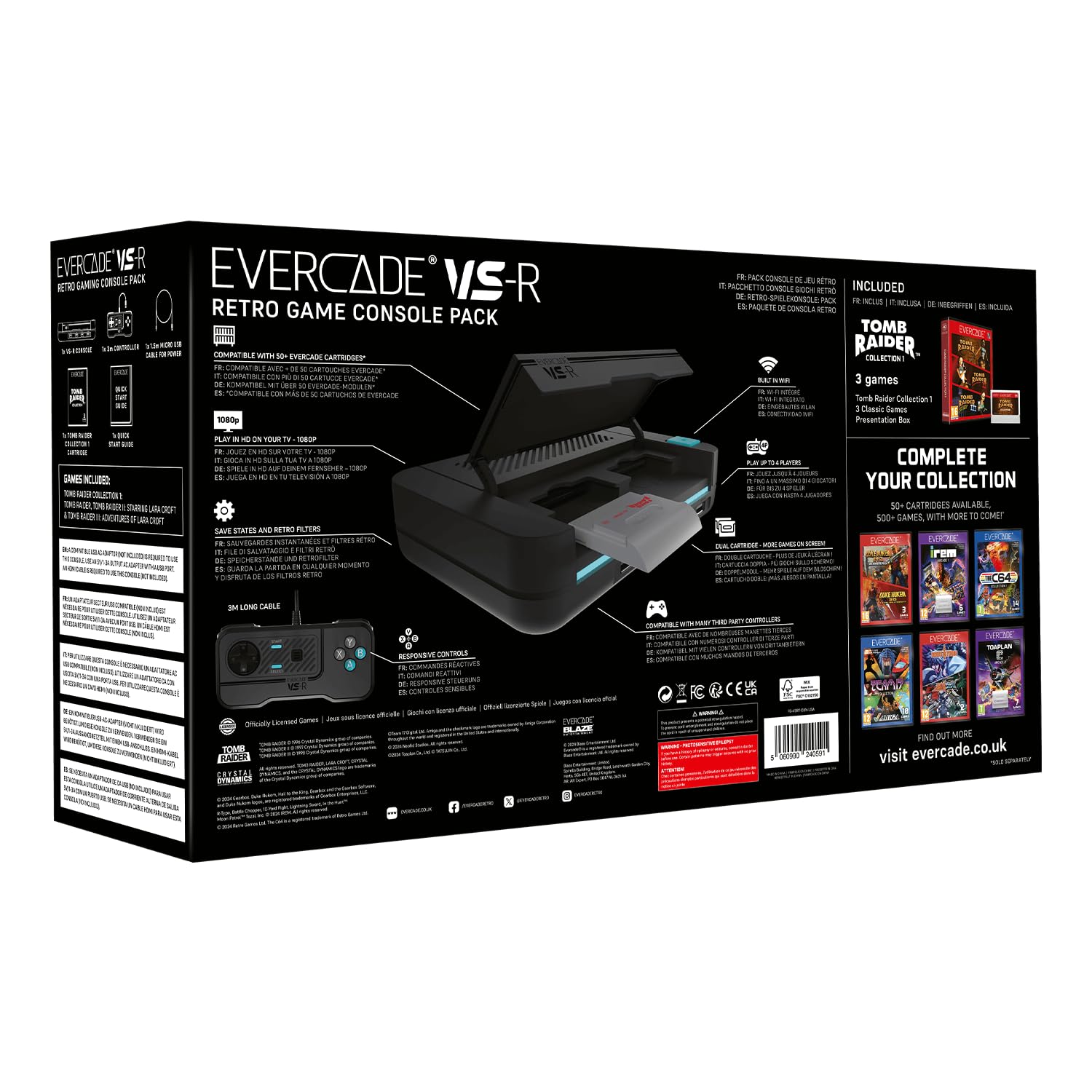 Tomb Raider Collection 1 - Evercade VS-R Console Bundle
