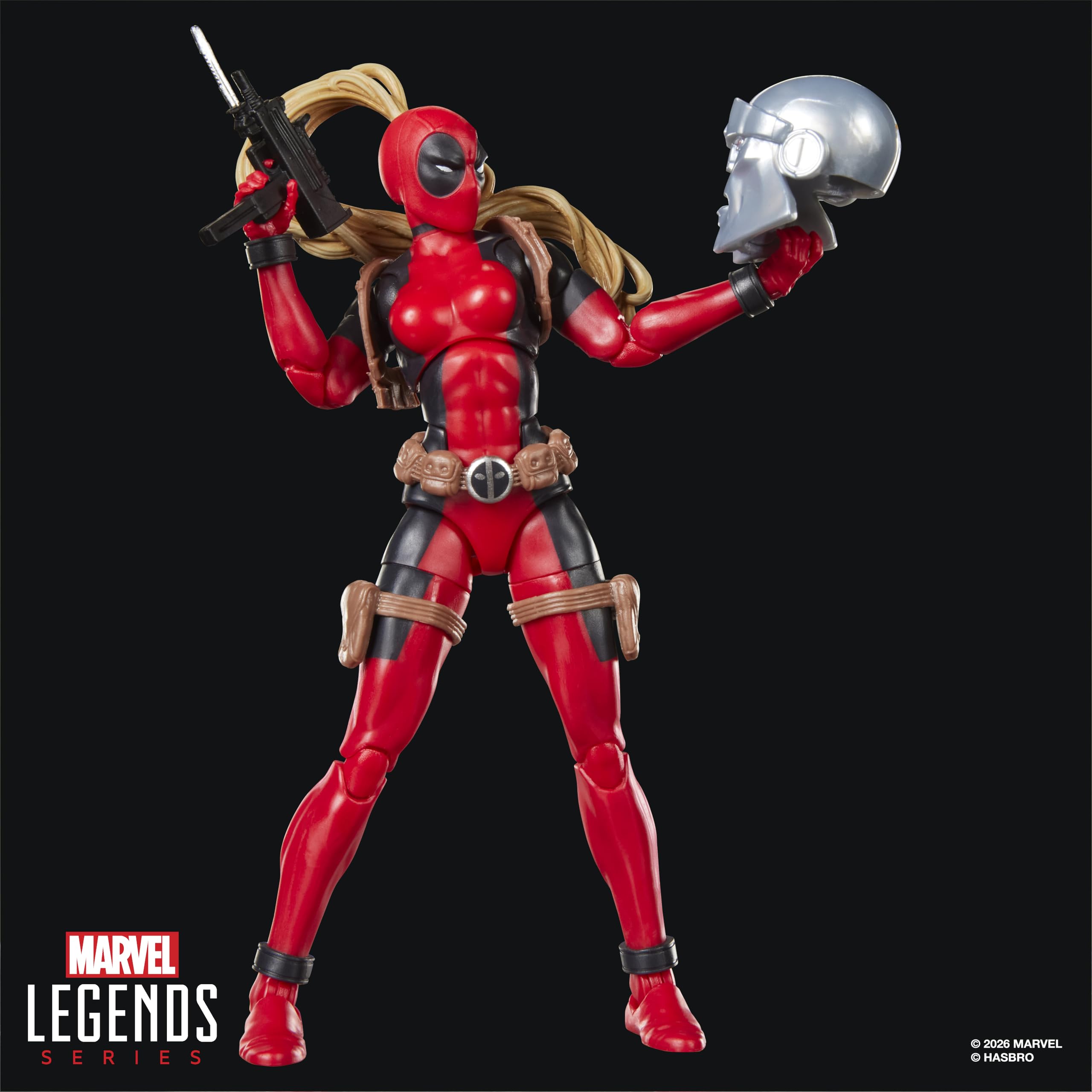 Marvel Lady Deadpool Action Figure - 15cm Scale, Multicolor, Includes 5 Accessories & Build-A-Figure Part 7
