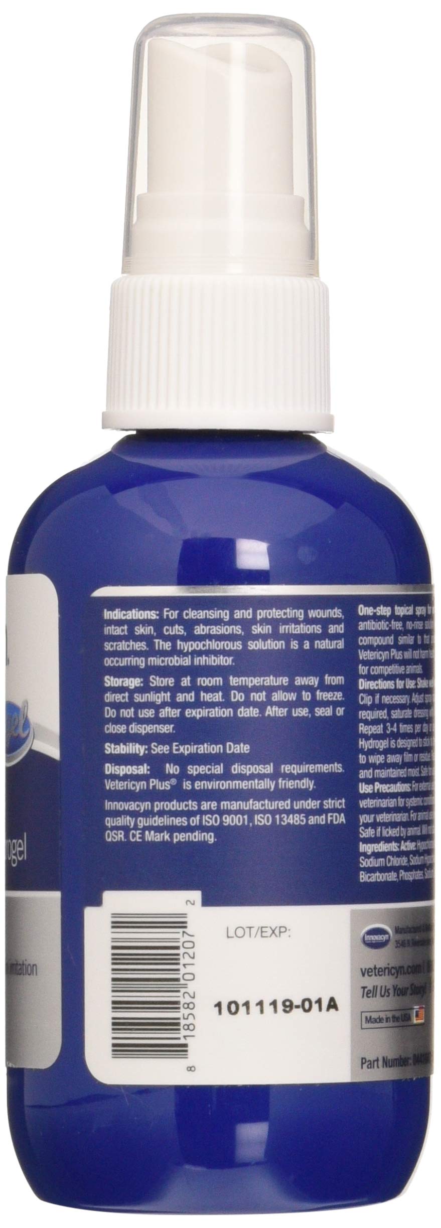 Vetericyn Wound and Skincare Hydrogel Spray - 89ml for Cats, Dogs, Horses | Antibacterial 3