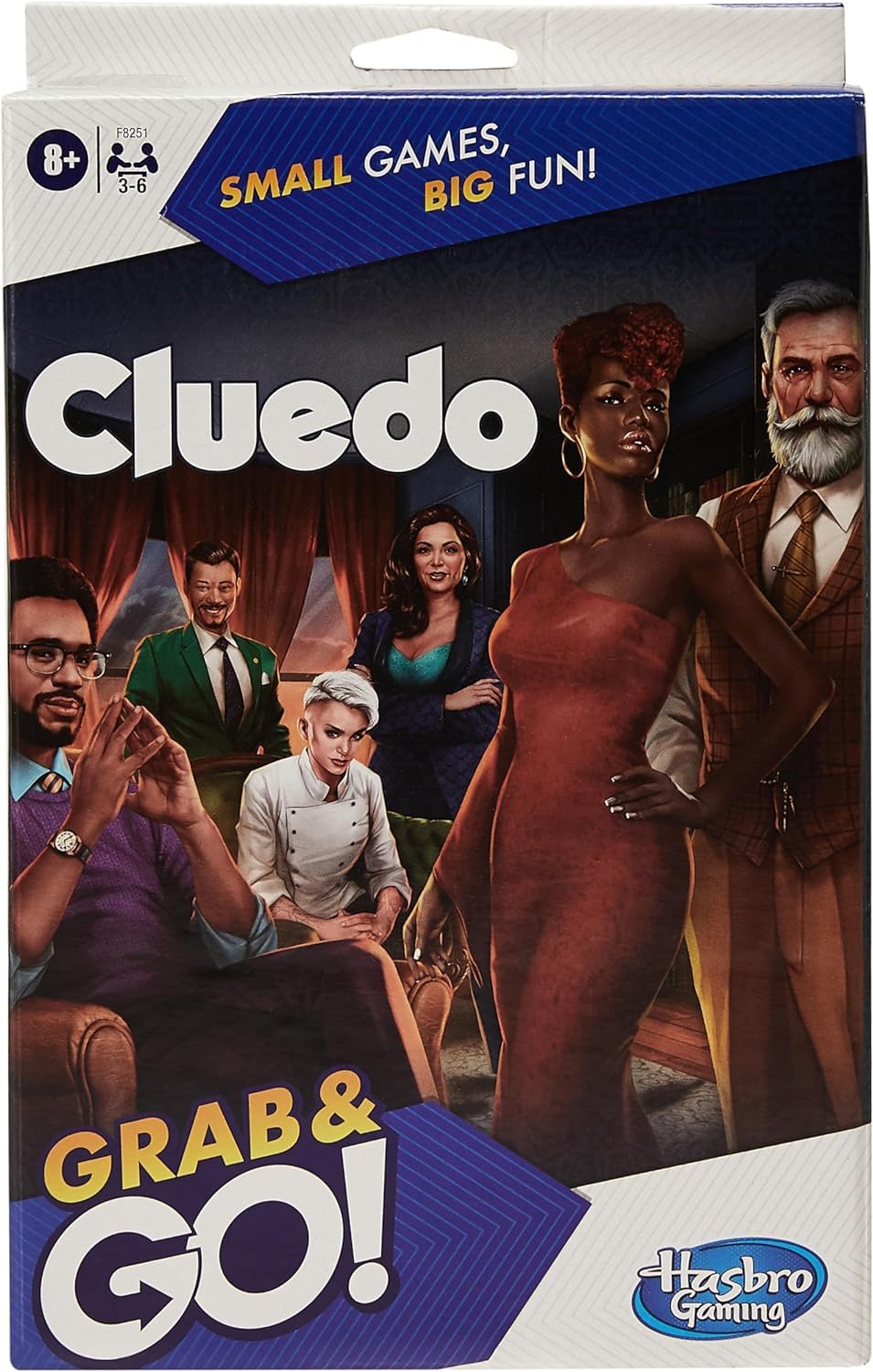 Hasbro Gaming Cluedo Grab and Go Game - Portable Mystery Game for 3-6 Players, Ages 8+ 1