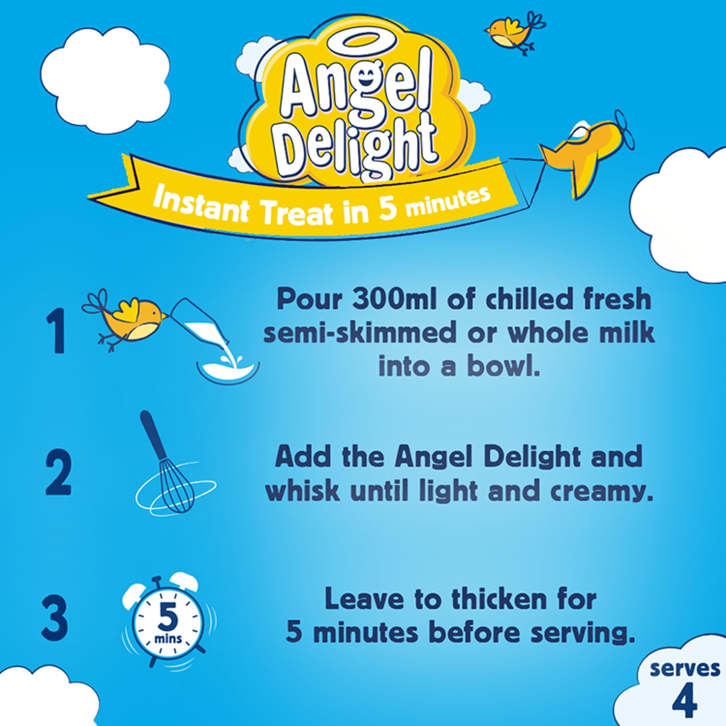 Angel Delight Banana 59g Pudding Mix 4