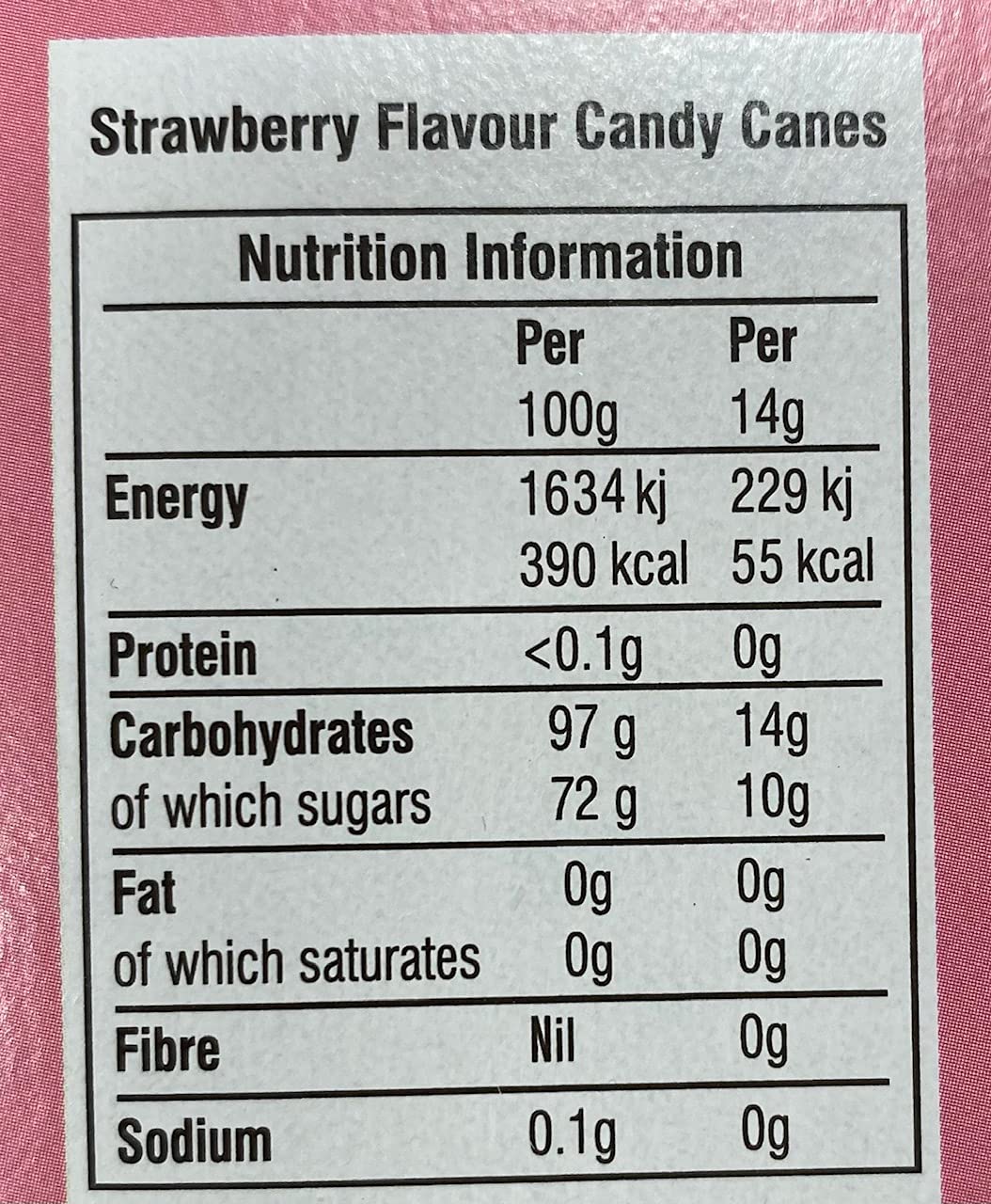 Natural Candy Shop Strawberry Candy Canes - 12-Pack 168g 6