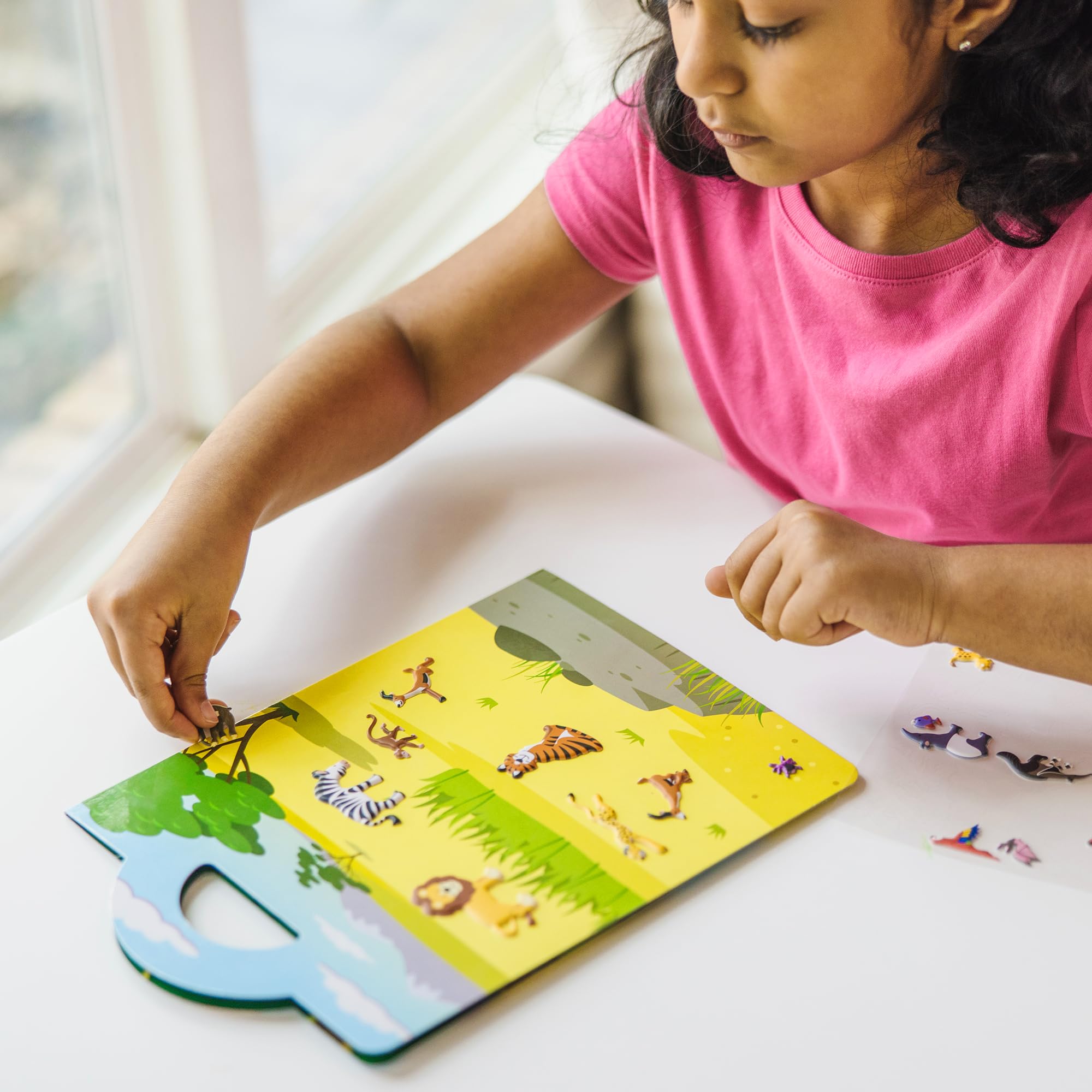 Melissa & Doug Puffy Sticker Play Set: Safari - 42 Reusable Stickers | Ages 4+ | FSC Certified 7