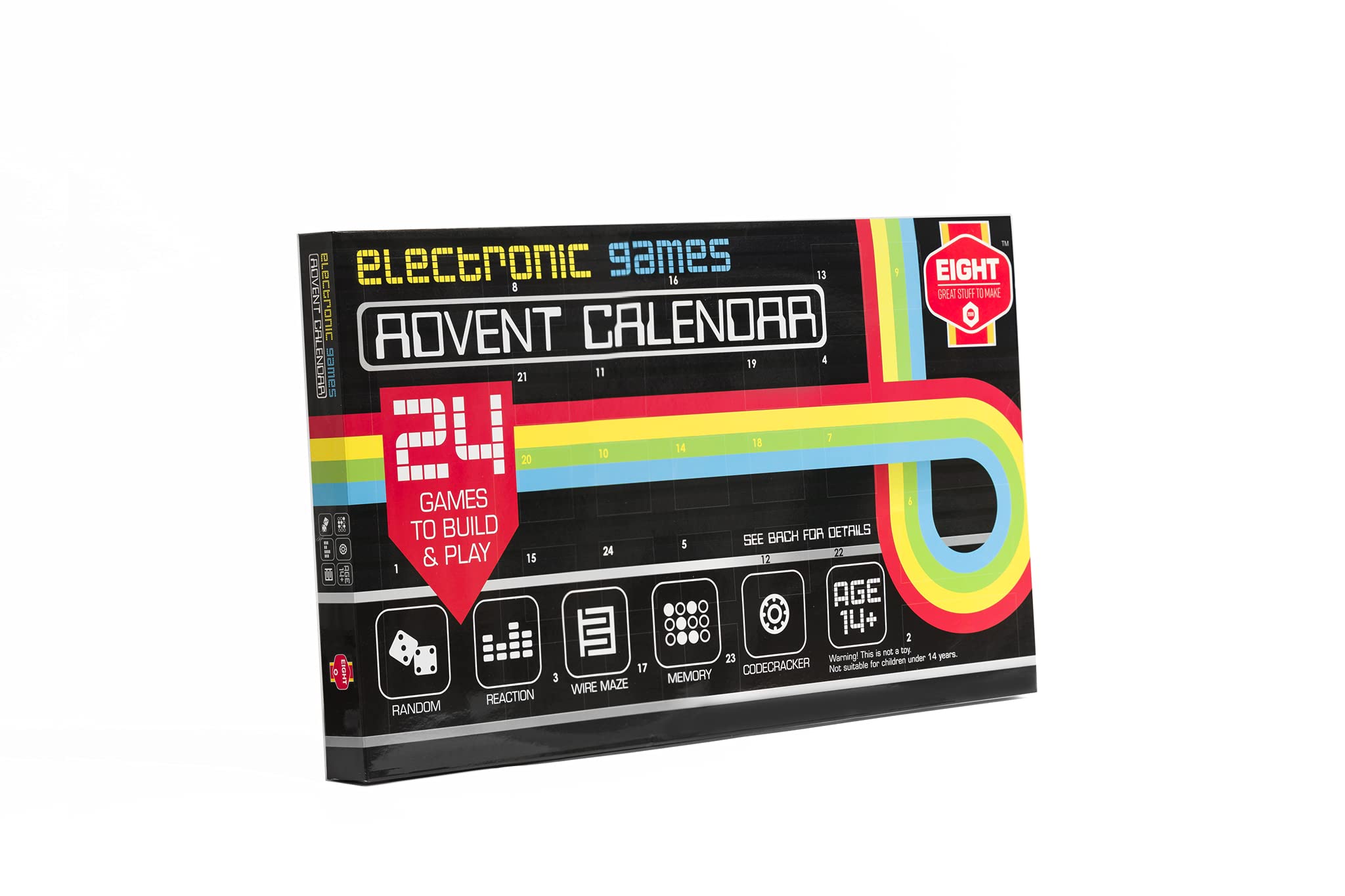 EIGHT Advent Calendar Kit - Build Your Own Electronic Games (Ages 14+) 1