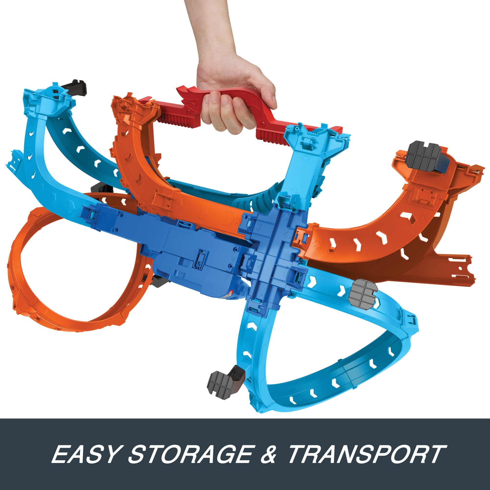 Hot Wheels Ultra Hots Blast Launch Face-Off Track Set - 2 Car Race & Crash Playset for Kids 11