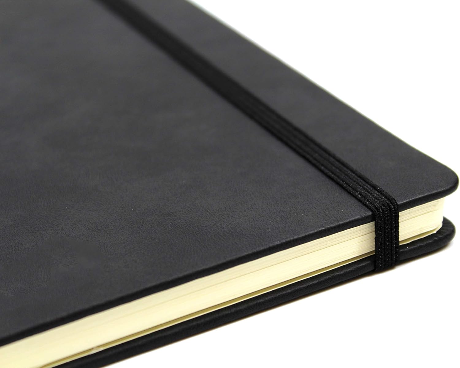 Silvine Executive Soft Feel Notebook Ruled with Marker Ribbon 160pp 90gsm A4 Black Ref 198BK 4