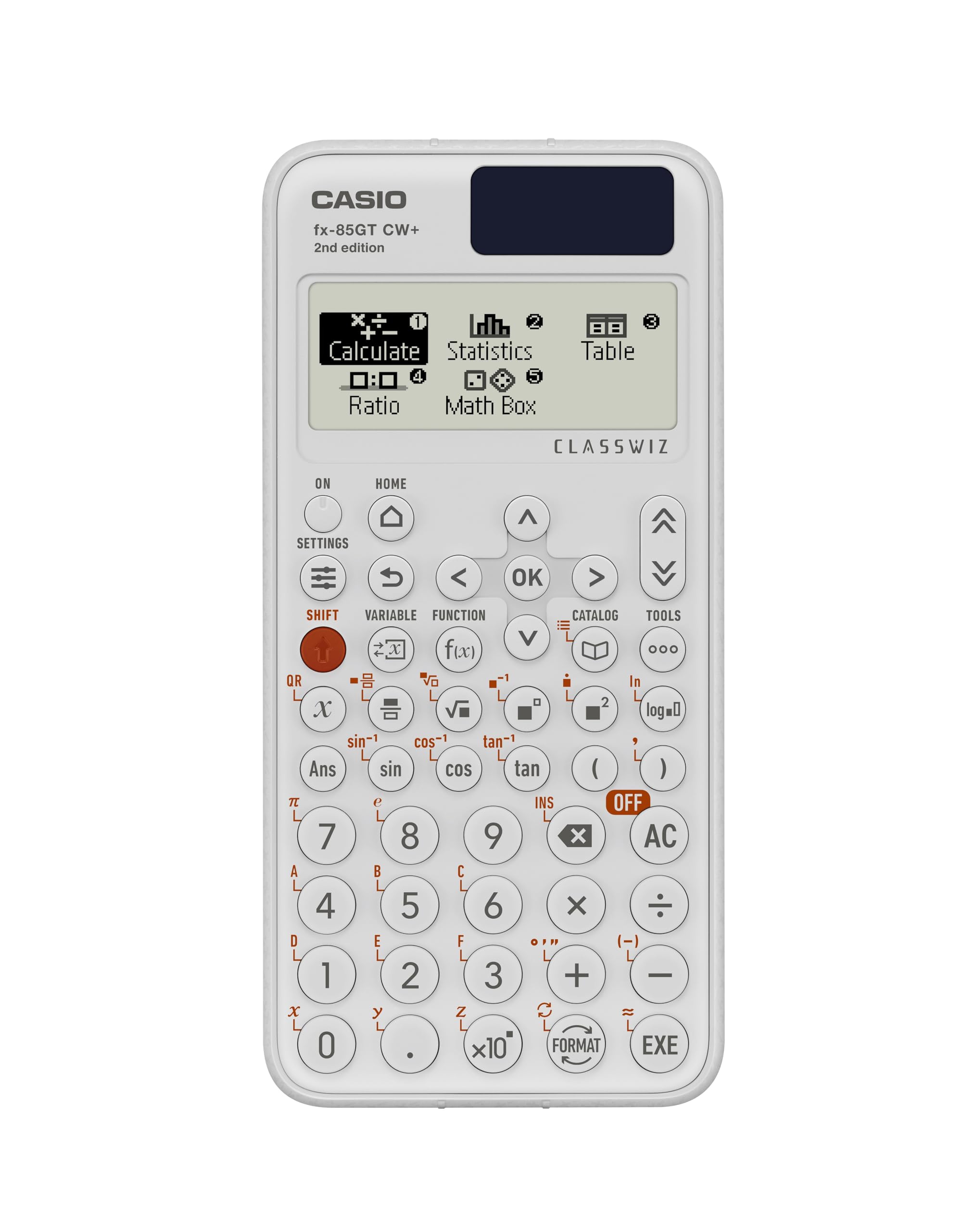 Casio fx-85GTCW+ Scientific Calculator - Solar Powered | UK Version | White