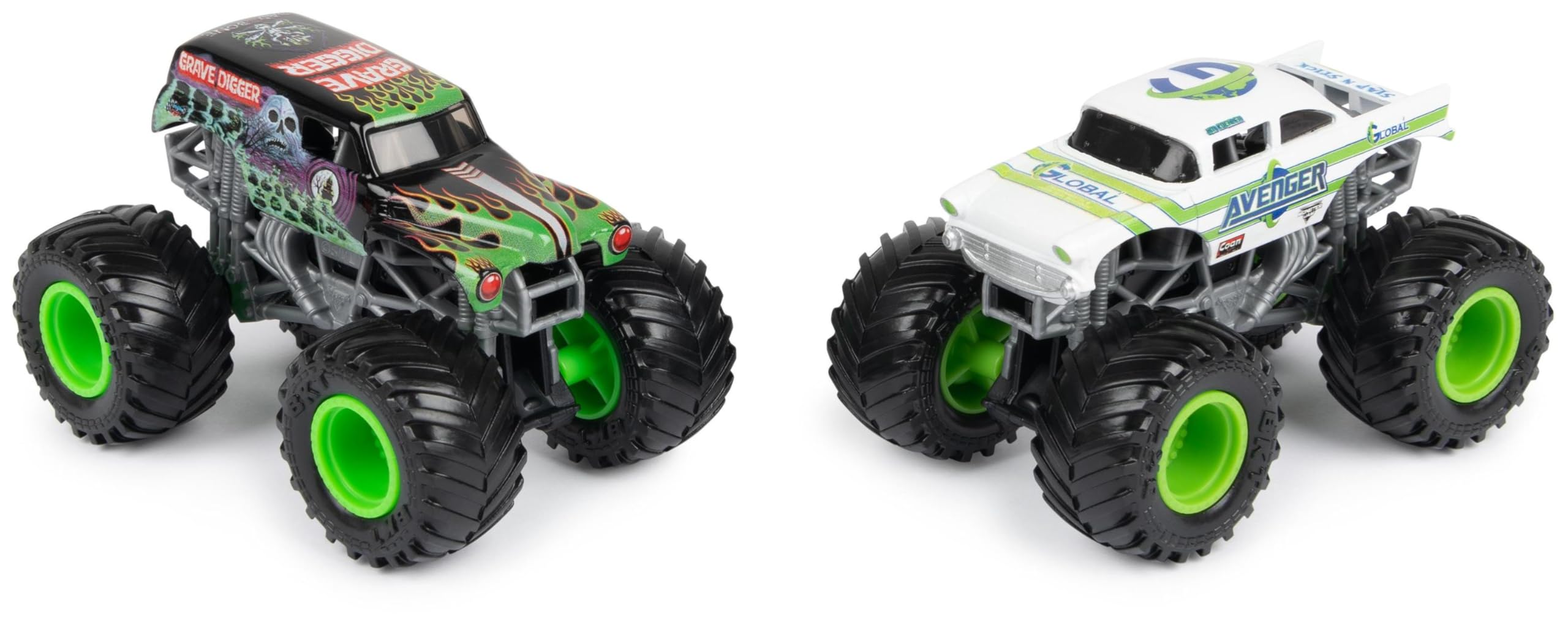 Monster Jam 1:64 Scale Die-Cast 2-Pack Motor Vehicles | Assorted Models | Ages 3+