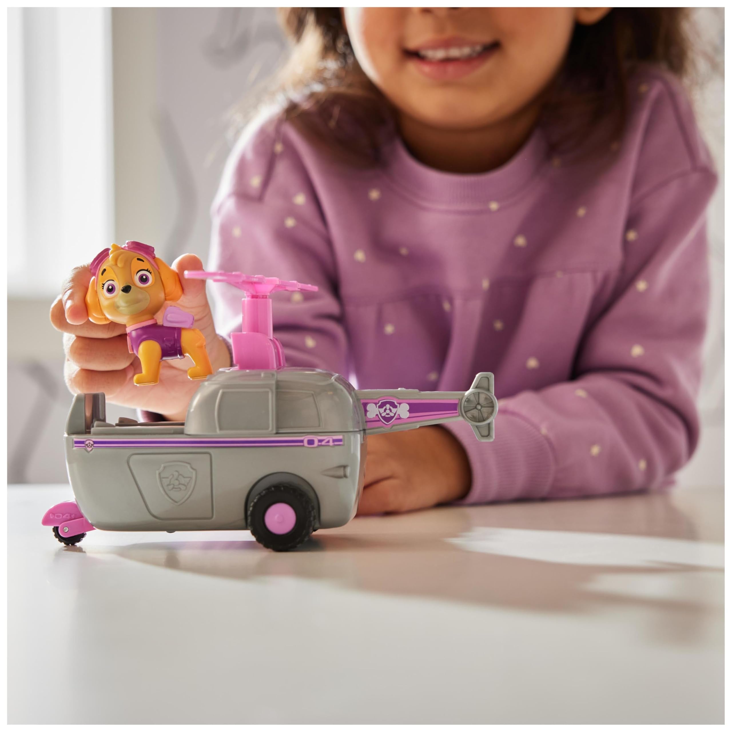 Paw Patrol Skye's Helicopter with Collectible Action Figure - Vehicle Toy for Kids 3+ 5