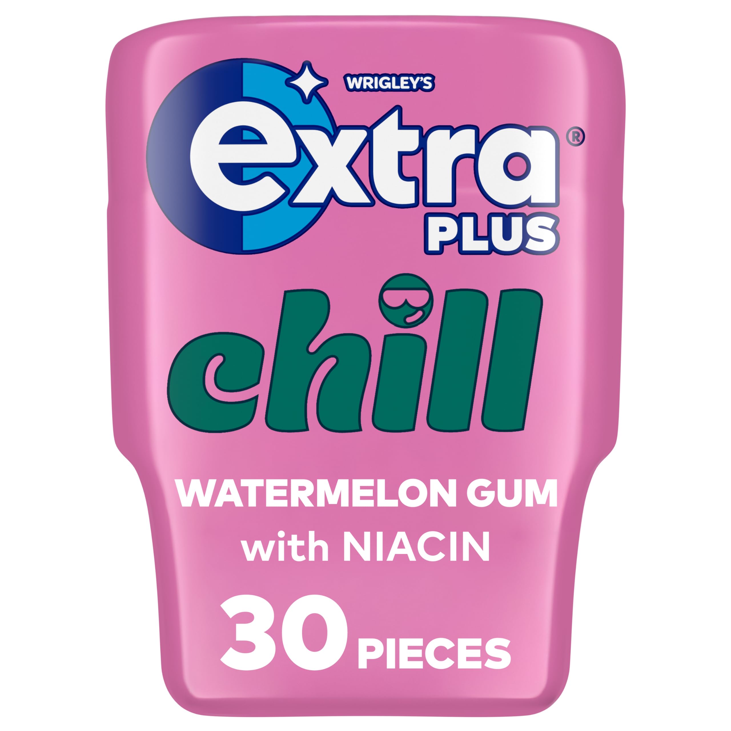 WRIGLEY'S EXTRA Plus Chill Sugar Free Chewing Gum - Watermelon Flavor | 30 Pieces 1