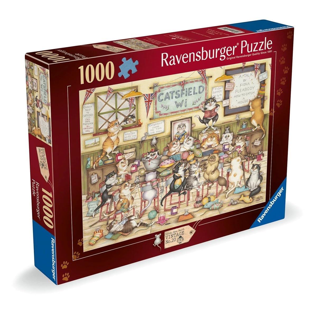 Ravensburger Crazy Cats No 21 at the WI 1000 Piece Jigsaw Puzzle - Adult, Unisex 1