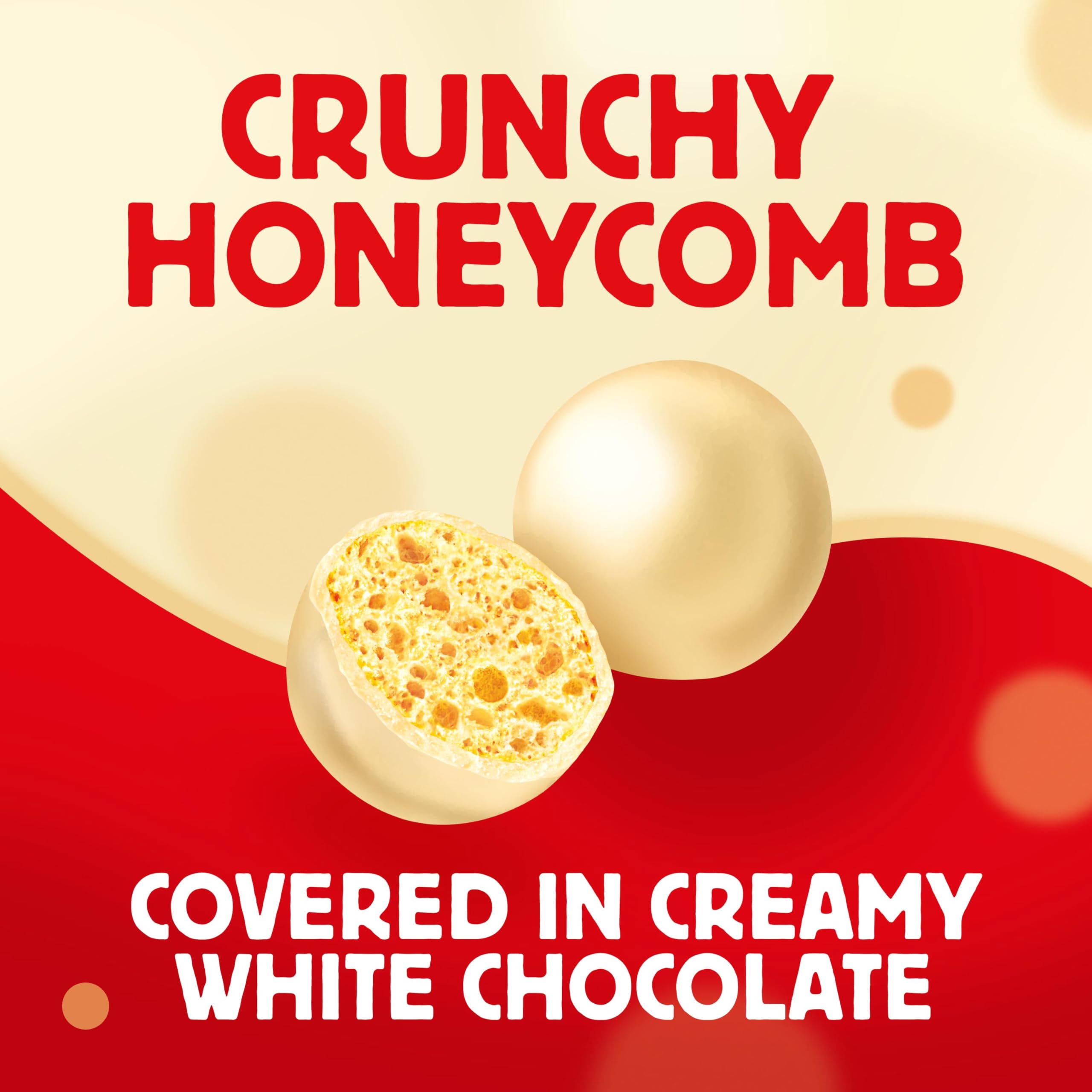 Maltesers White Chocolate & Honeycomb Treats, 25x30g Bags 3