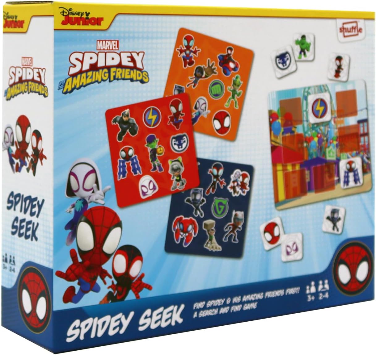 SHUFFLE Spidey and His Amazing Friends Seek and Find Board Game 1