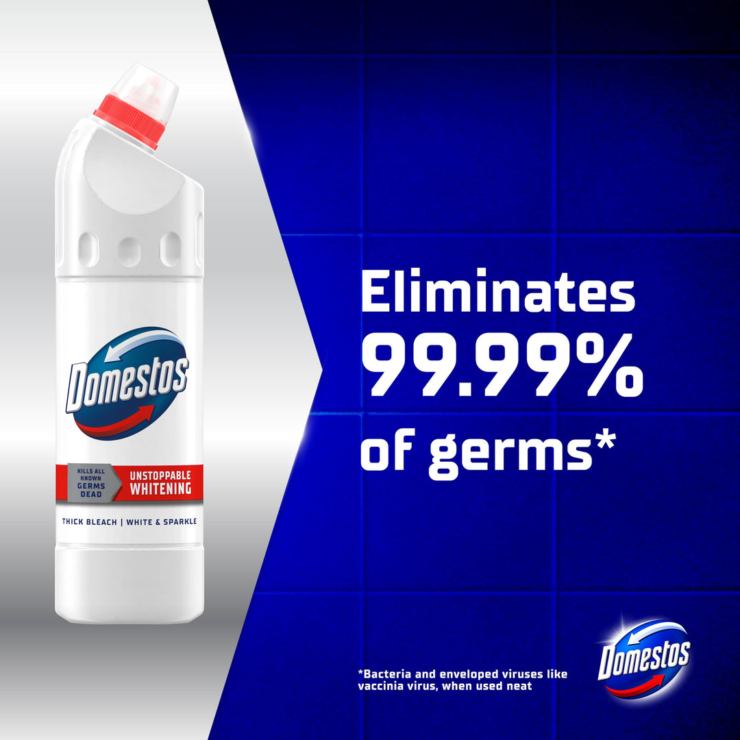 Domestos White & Sparkle Thick Bleach (861.83g)