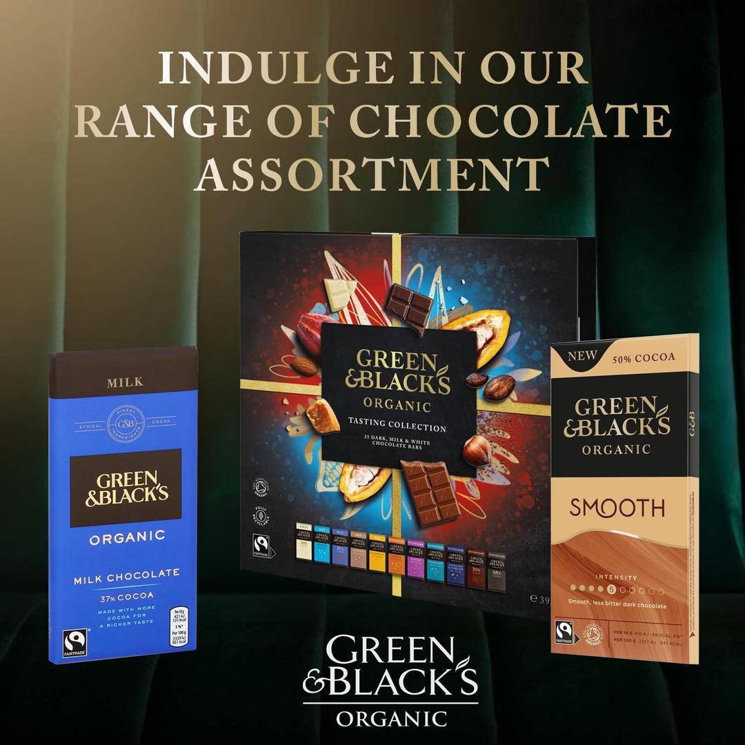 Green & Black's Organic Tasting Collection Chocolate Bars, 395g