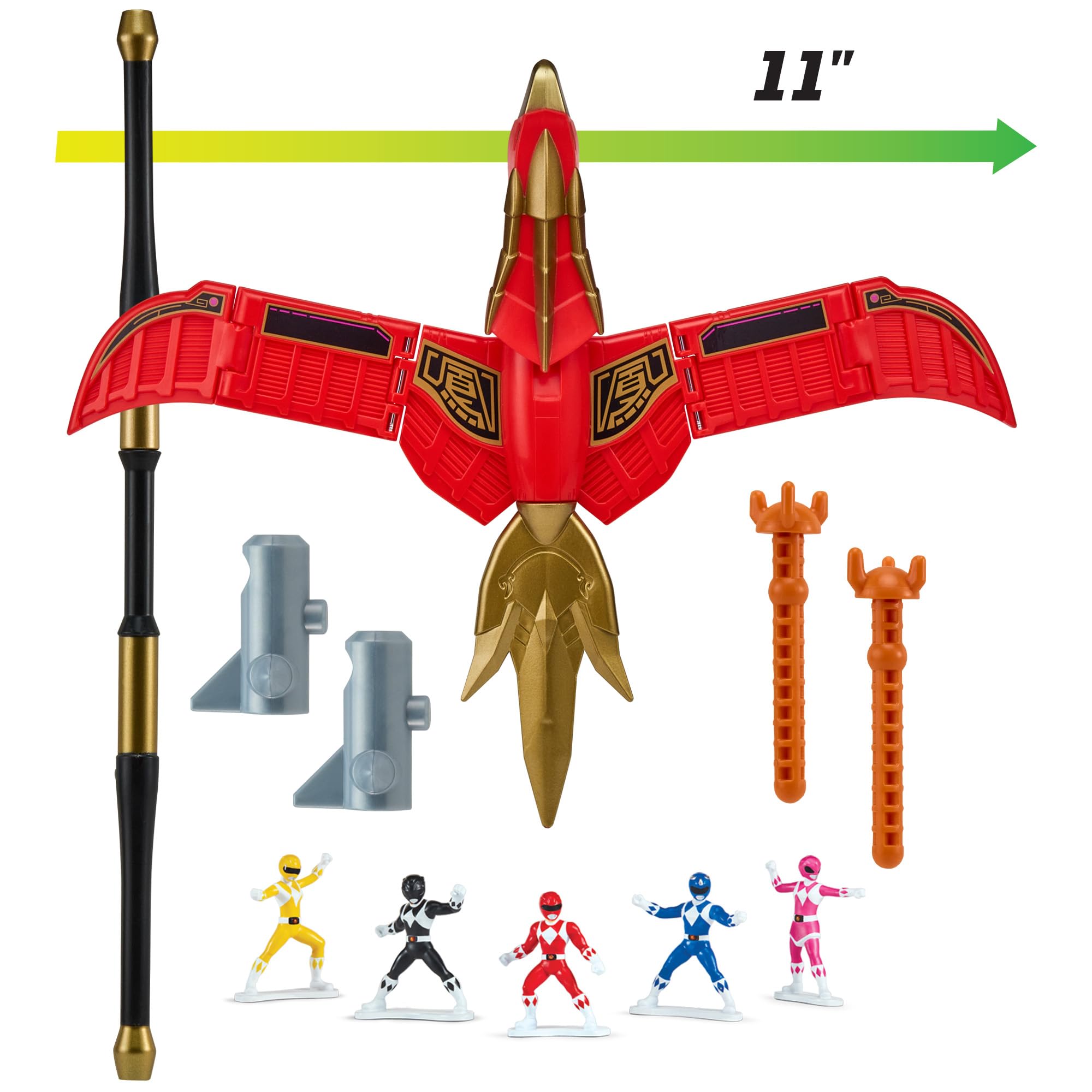 Power Rangers Pink Ranger Firebird Thunderzord Action Figure - Combinable Zord Toy | Ages 4+ 4