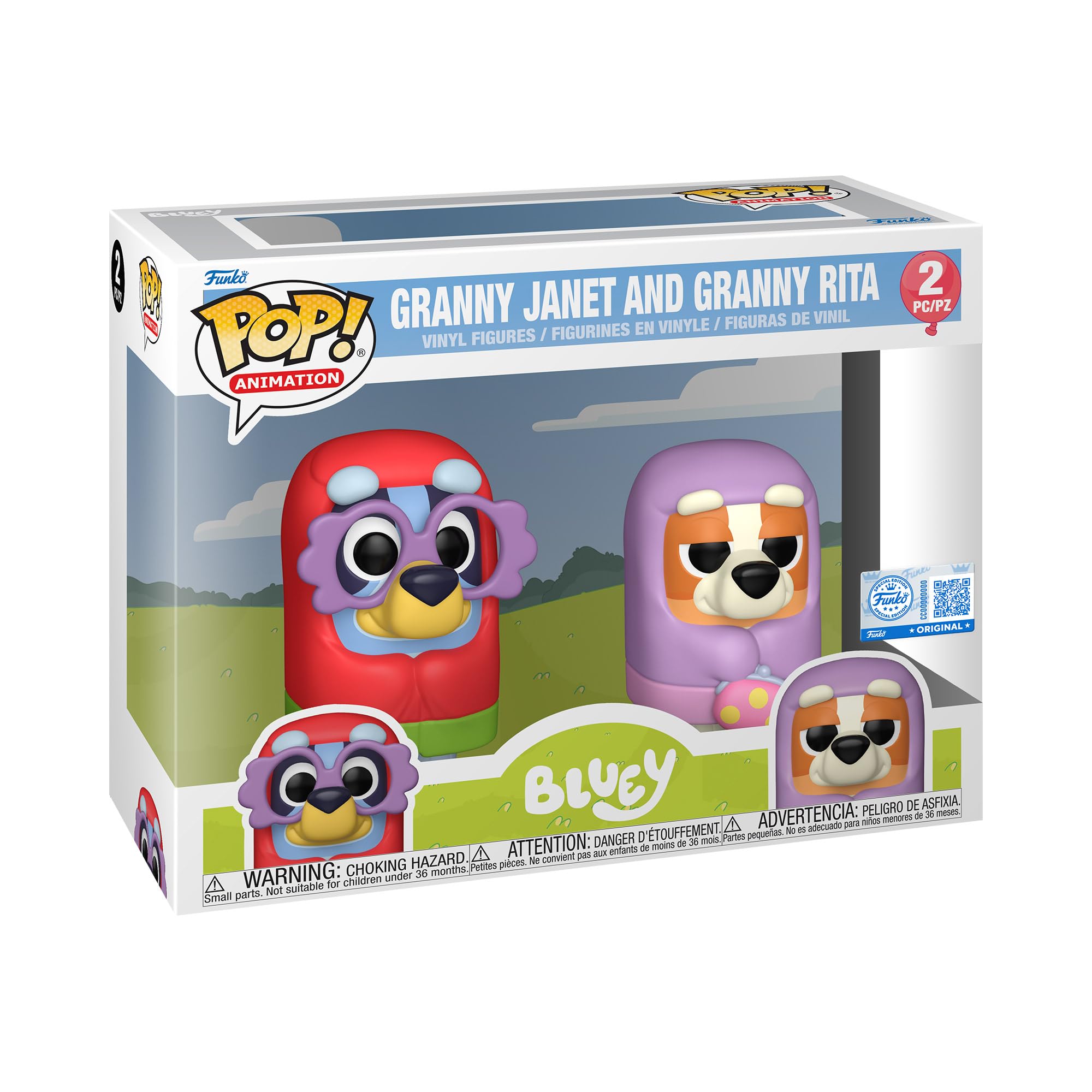 Funko POP! Animation: Bluey - Granny Janet & Granny Rita 2 Pack | Vinyl Figure 1