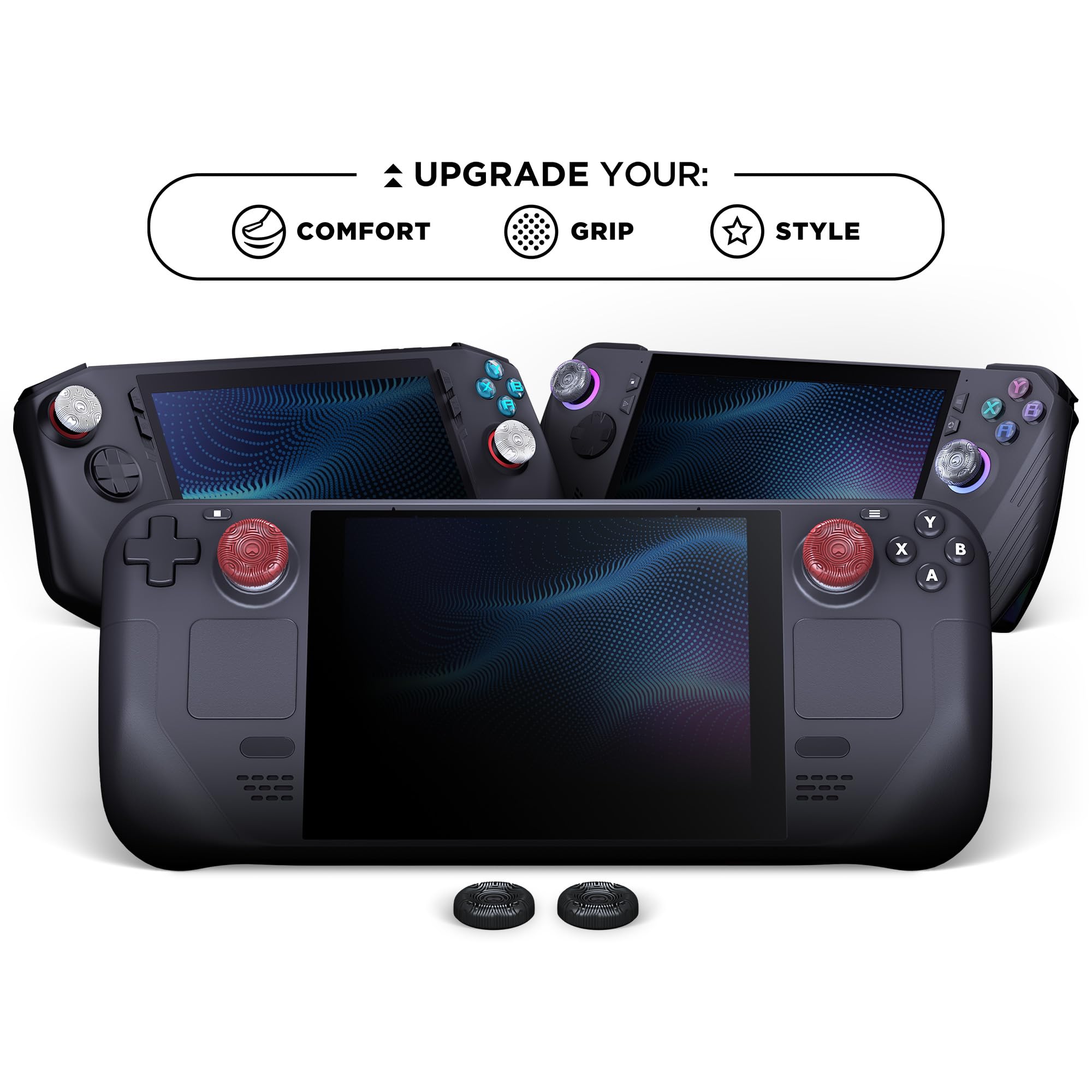 KontrolFreek Portable Thumb Grips - Universal Edition for Handheld Gaming | White, Clear, Red, Black 5