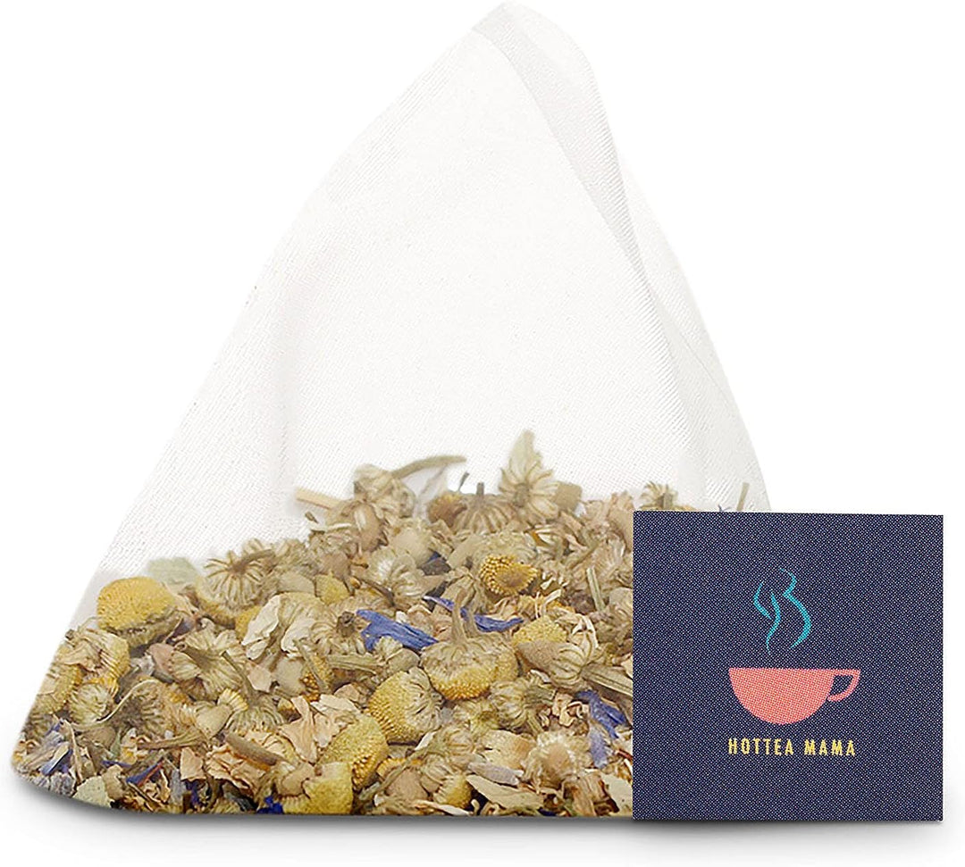 HOTTEA MAMA Night Owl Tea - Natural Sleep Supporting Herbal Tea for Women, Caffeine-Free, 15 Whole Leaf Tea Bags