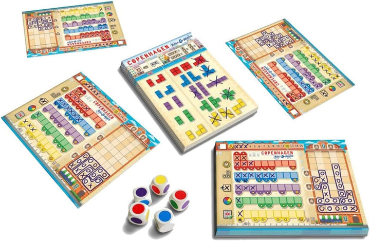 Copenhagen 10463 Roll & Write - Strategic Building Game for Ages 8+