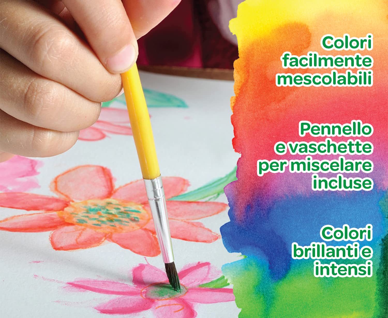 CRAYOLA Watercolour Paint Set - 12 Classic Colours, Washable | Ages 3+ 4