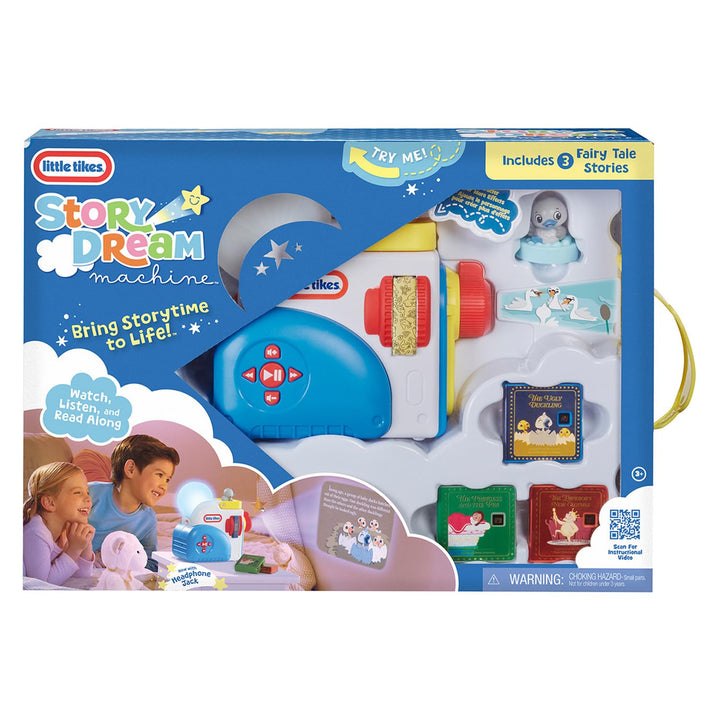 Little Tikes Story Dream Machine Starter Pack - Light, Sound & Audio Projector with 3 Fairytale Stories
