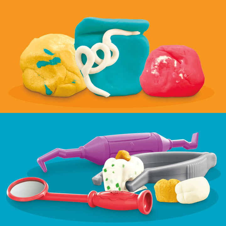 Play-Doh Drill 'n Fill Dentist - Pretend Play Dental Set for Kids 3+