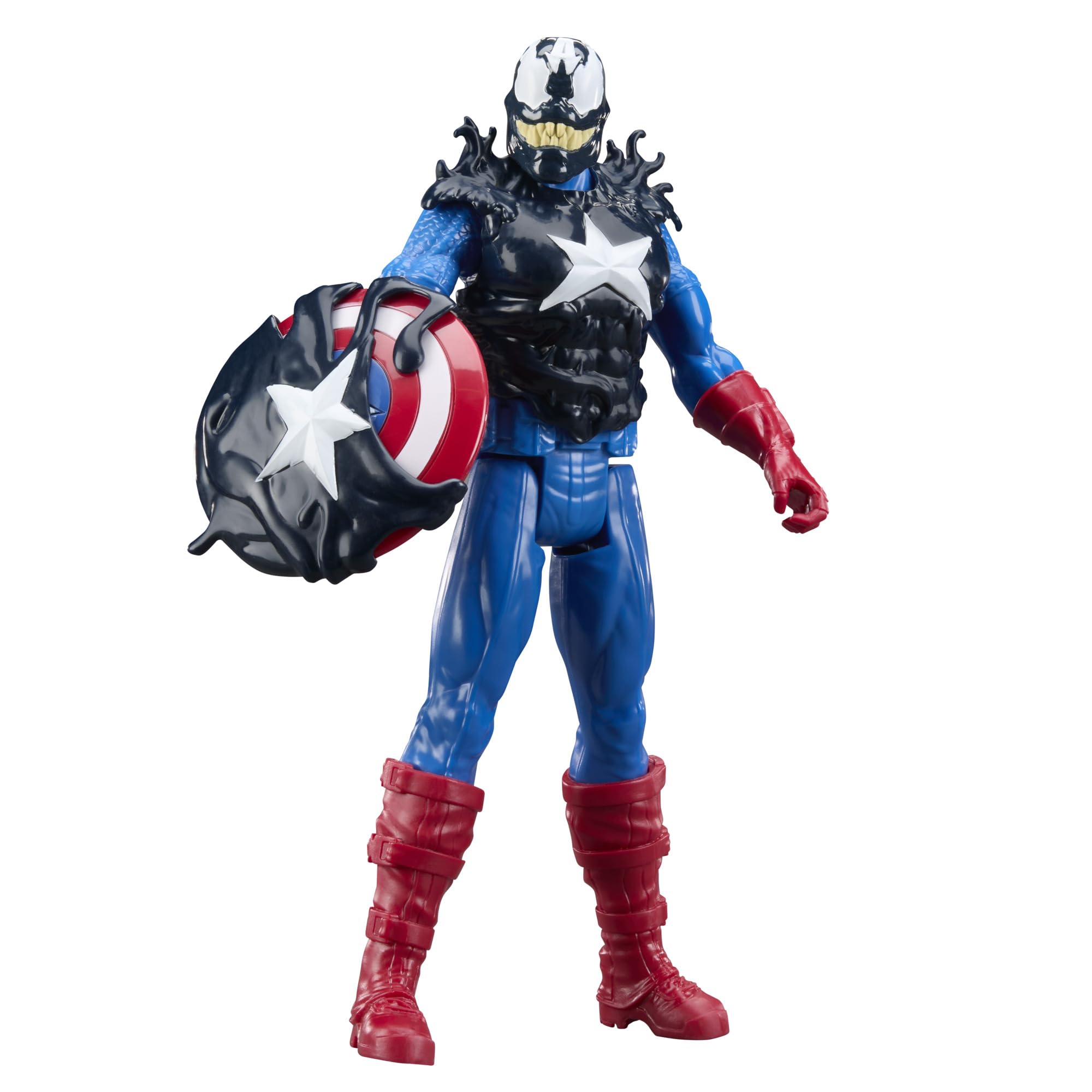 Marvel Avengers VenomVersus Titan Hero Series Venomized Captain America & Hulk 30-cm Action Figures 7