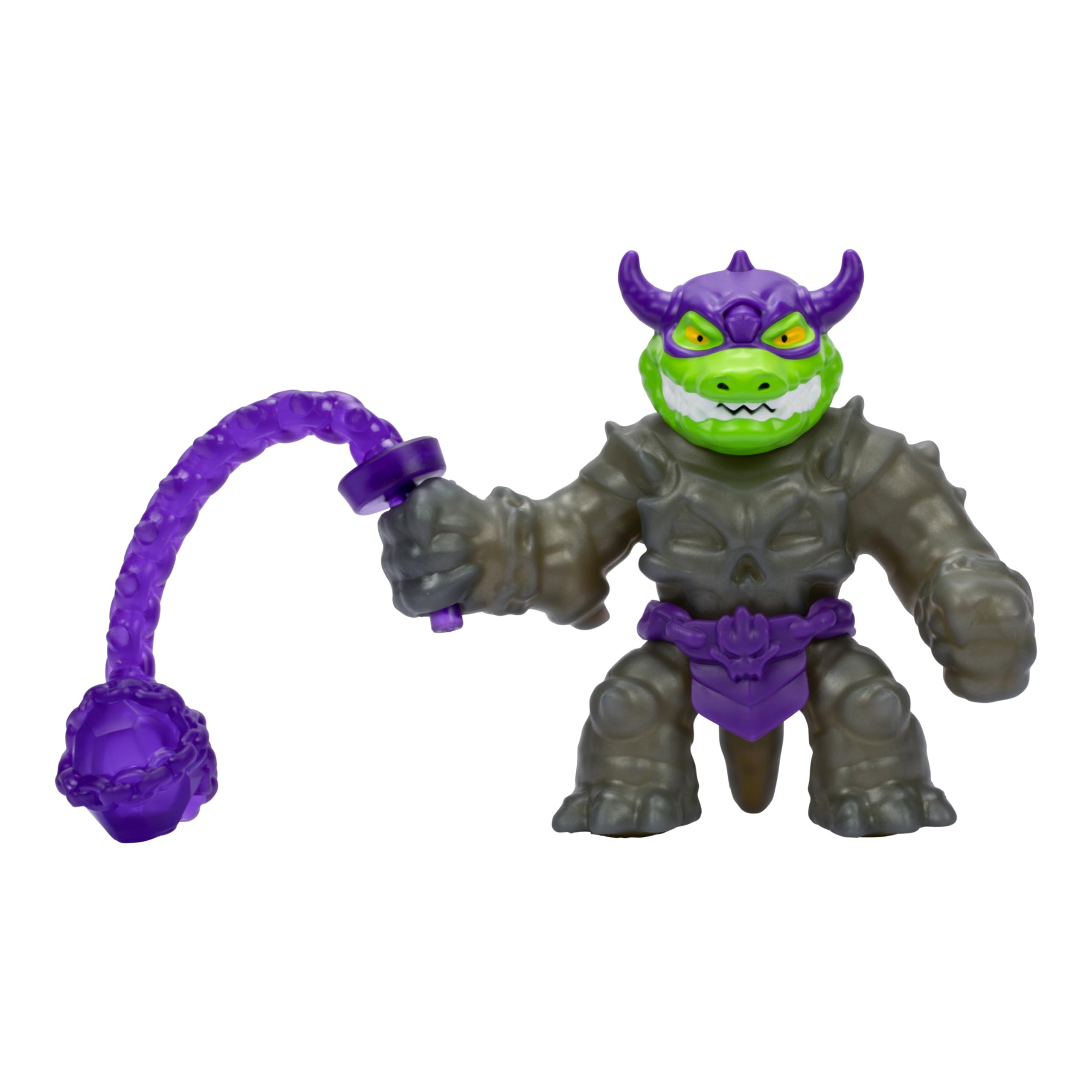Heroes of Goo Jit Zu Stretch Strikers Rock Jaw Action Figure - 5.5-Inch, 20+ Sounds, Stretchy