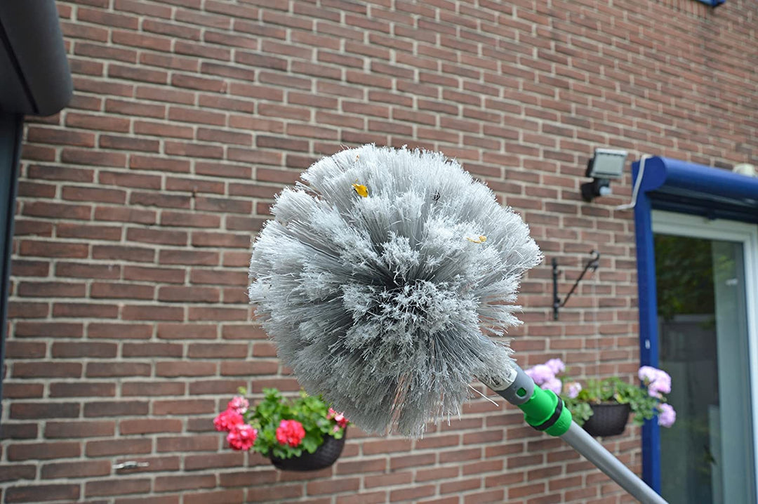 Unger StarDuster Cobweb Brush - Grey Dome-Shaped Duster for Walls, Corners & Ceilings