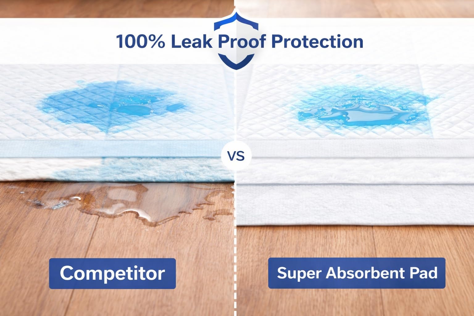 1ABOVE Puppy Training Pads - 50 Pack | 56x56CM Super Absorbent Leak Proof Pads 5