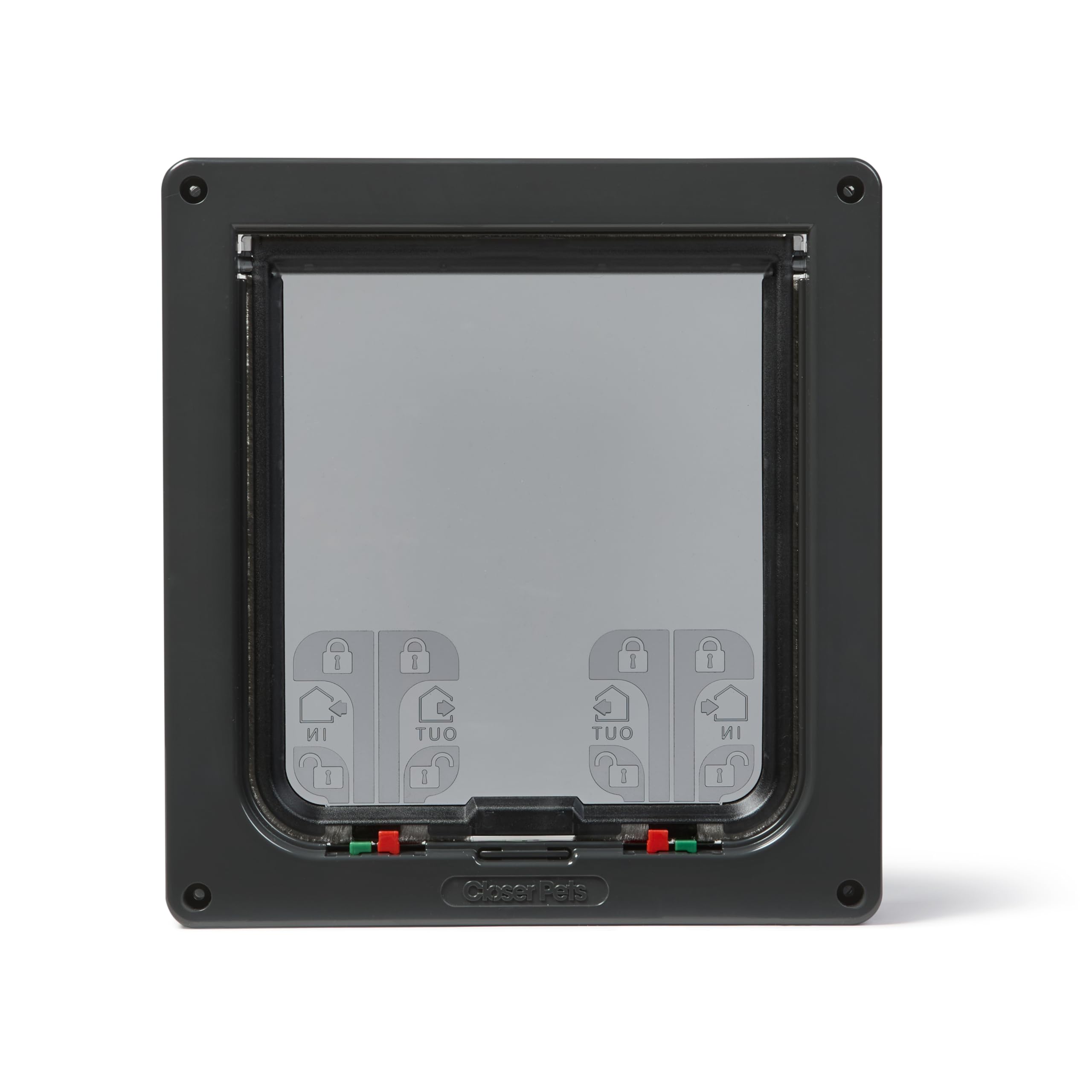 Cat Mate 4-Way Locking Large Cat Flap - Grey | Suitable for UPVC, Metal, Wood Doors & Walls | Up to 50mm Thick 1