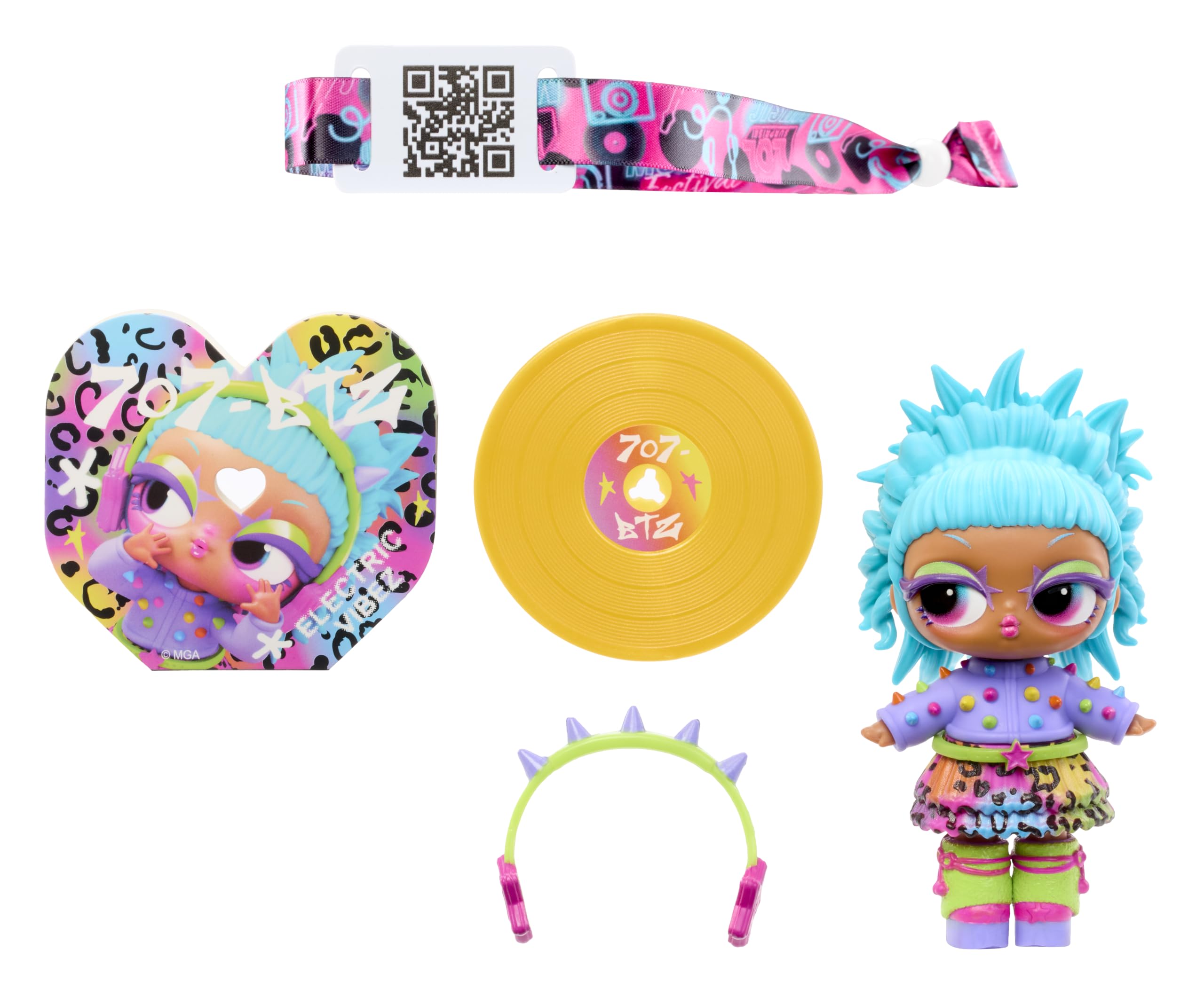 L.O.L. Surprise! Music Festival Dolls - Collectable Doll with Vinyl Album, Pink Disco Ball Container, Festival Wristband Accessories 1