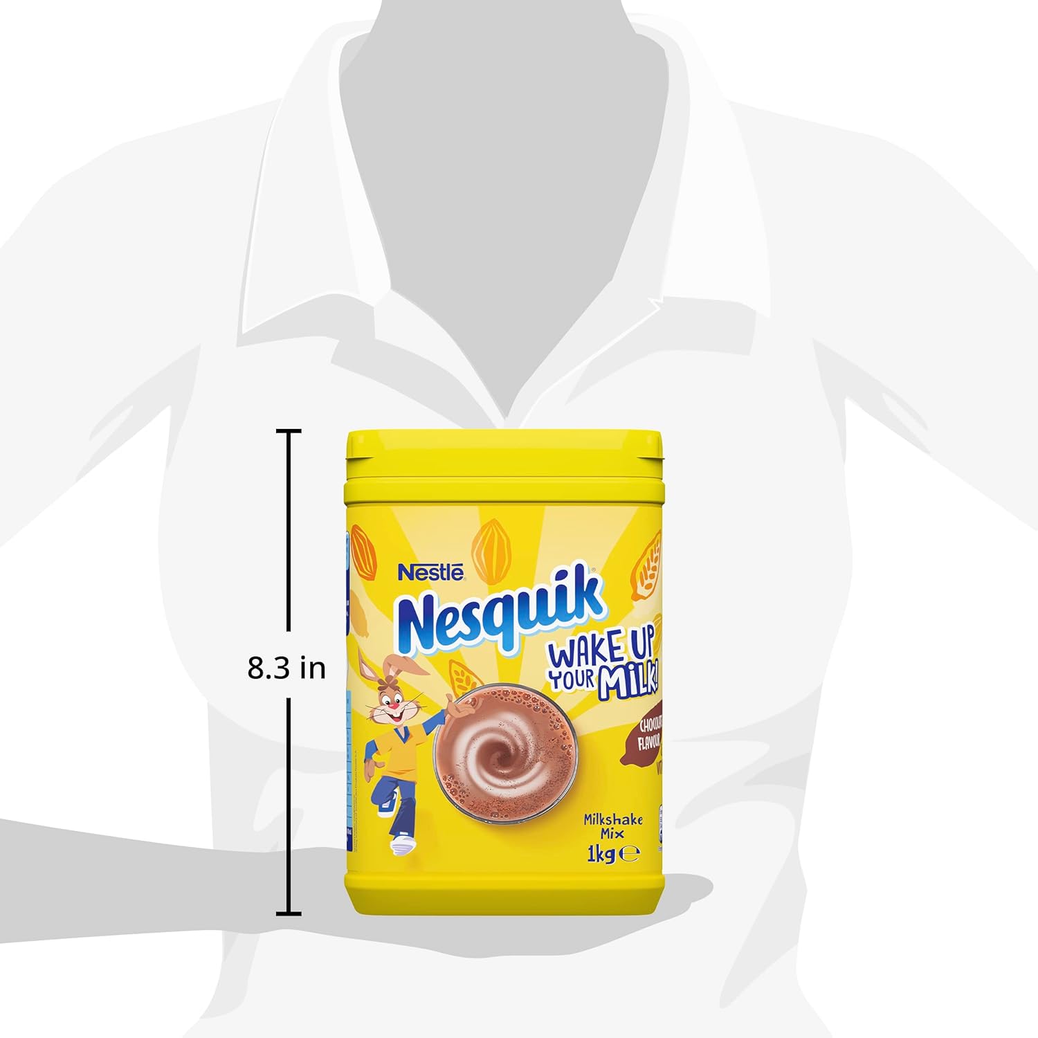 Nesquik – Milchshake-Pulver mit Schokoladengeschmack, 1-kg-Becher 4
