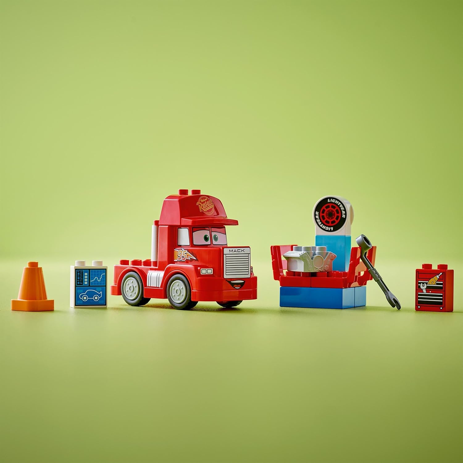 LEGO DUPLO Disney and Pixar’s Cars Mack at the Race Set - Building Toy for Toddlers 2+ 3