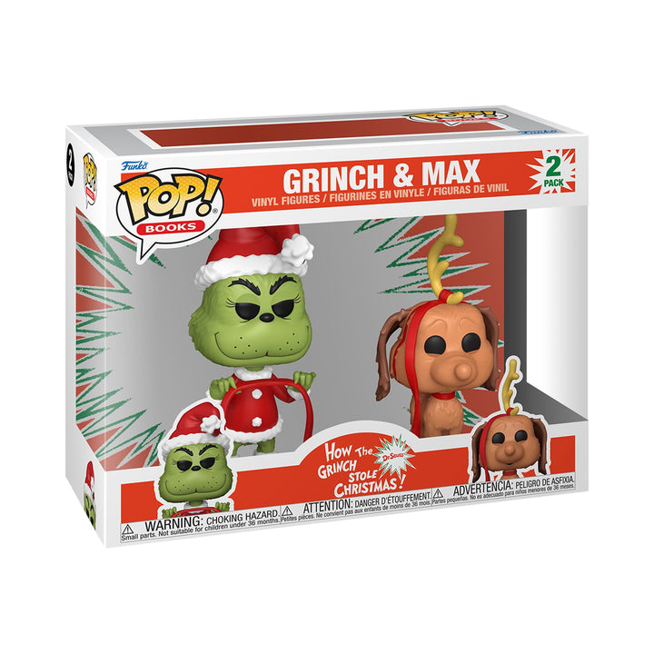 Funko Pop! Books How the Grinch Stole Christmas - The Grinch with Max Vinyl Figure 2-Pack (72505)