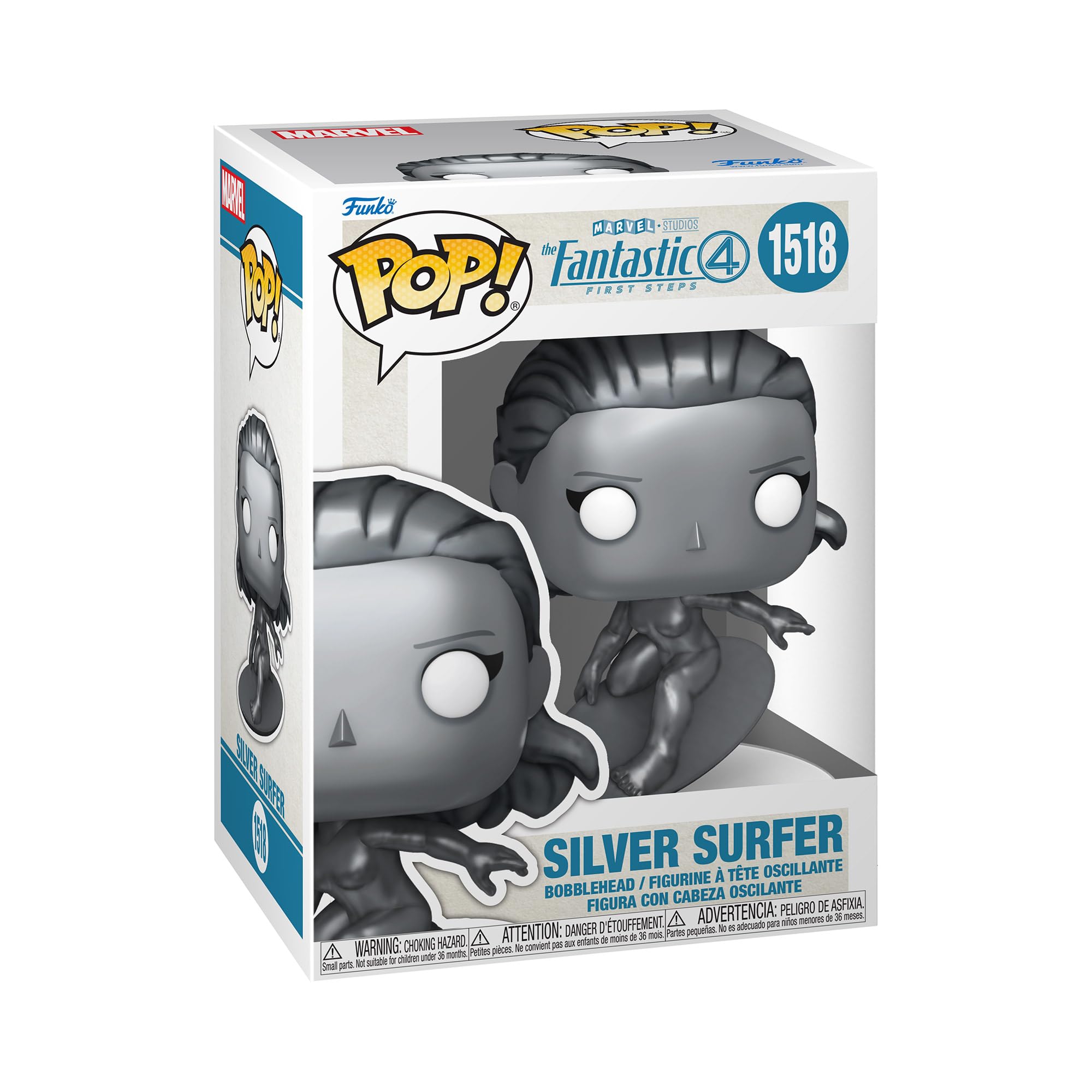Funko Pop! Marvel: Fantastic Four (2025) - Silver Surfer Vinyl Figure 1
