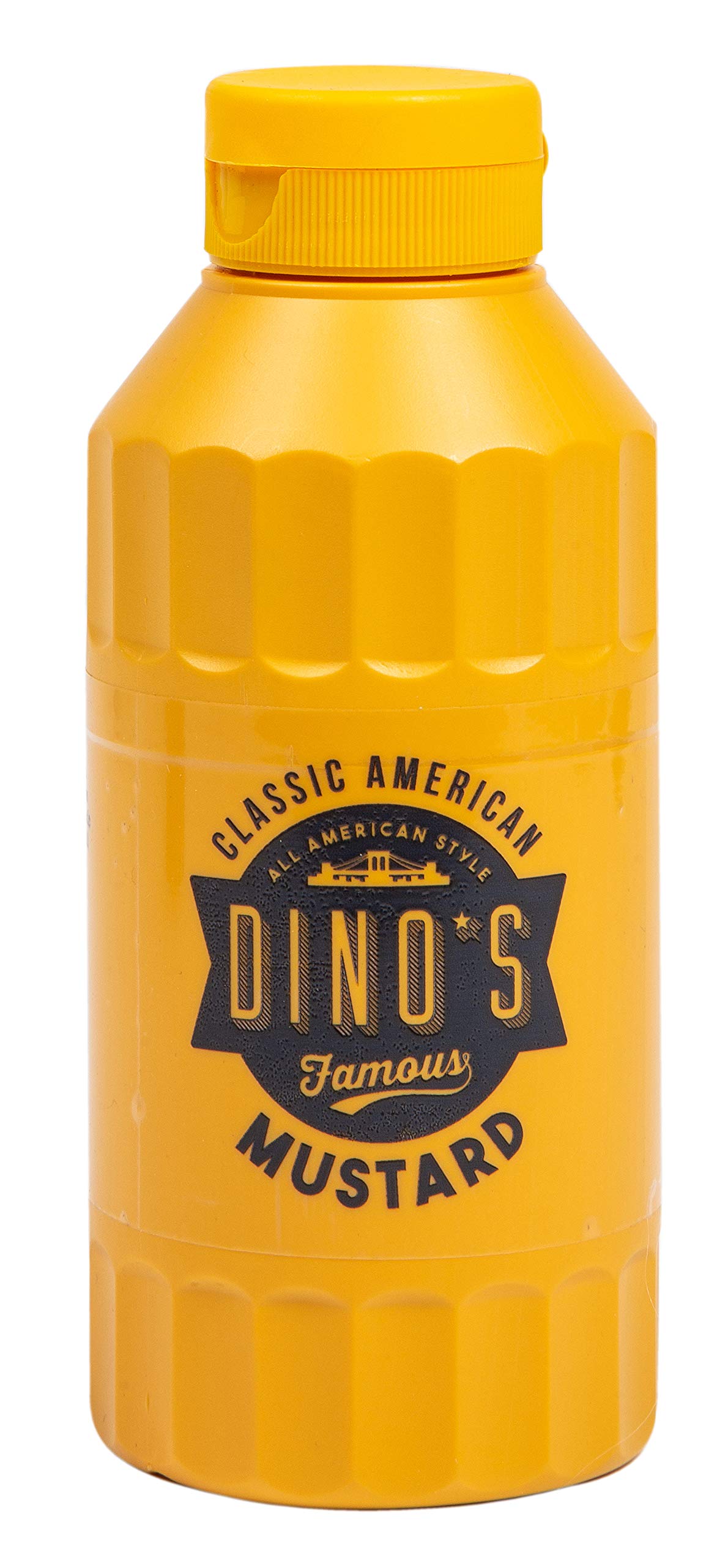 Dino's Famous - Classic American Mustard Smooth & Tangy Condiment for Hot Dogs, Burgers & Sandwiches 250g 1
