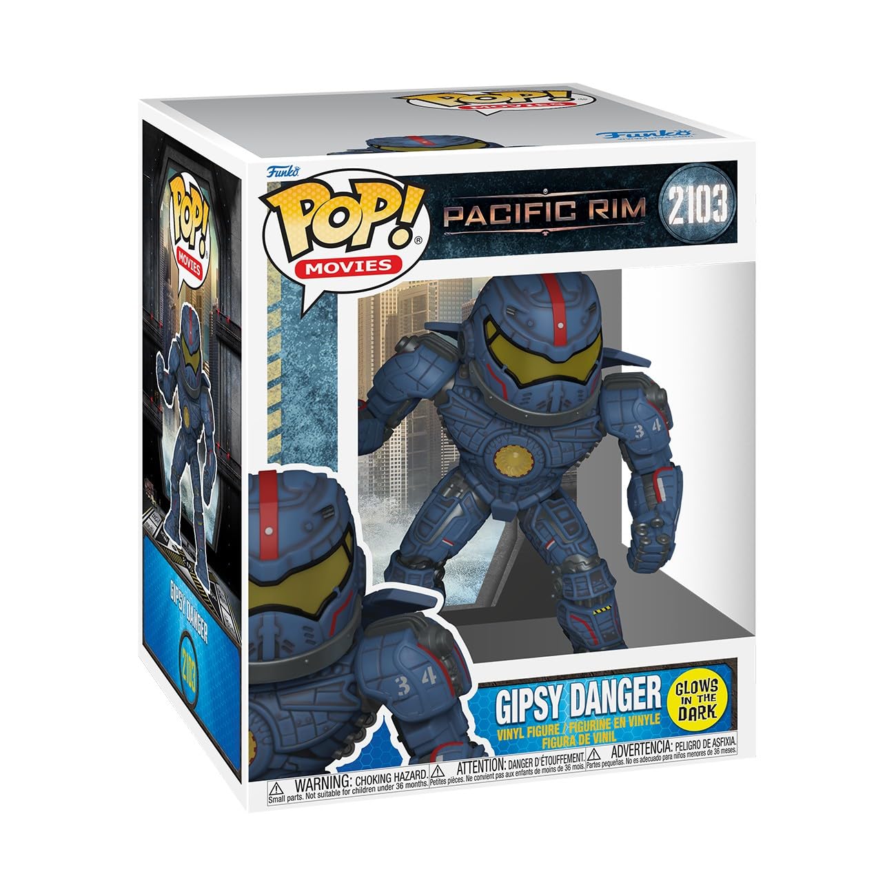 Funko POP! Super Gipsy Danger - Glow in the Dark Vinyl Figure | 6 Inch | Movie