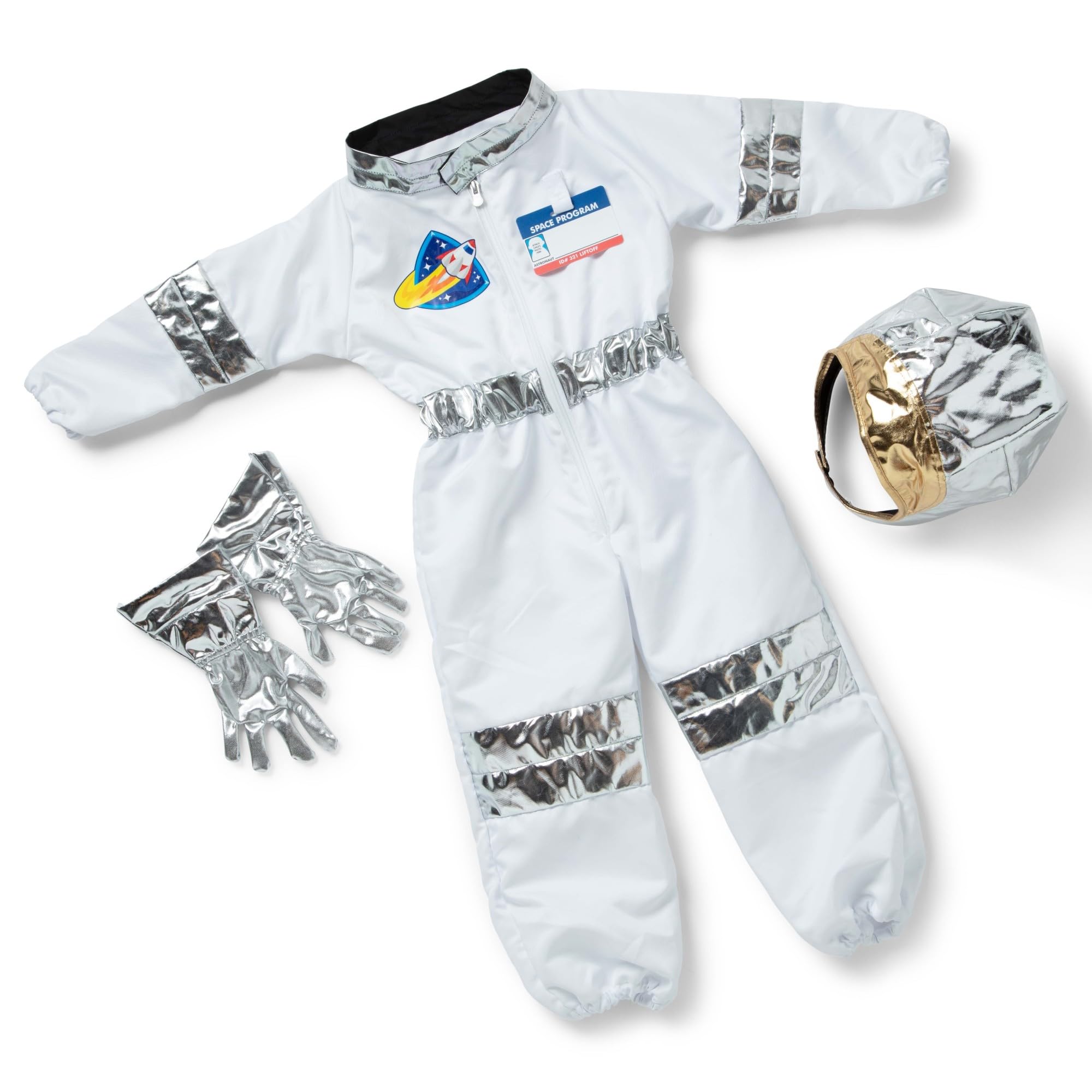 Melissa & Doug Astronaut Role-Play Costume Set - Ages 3-6 | Machine Washable | 4 Pieces 1